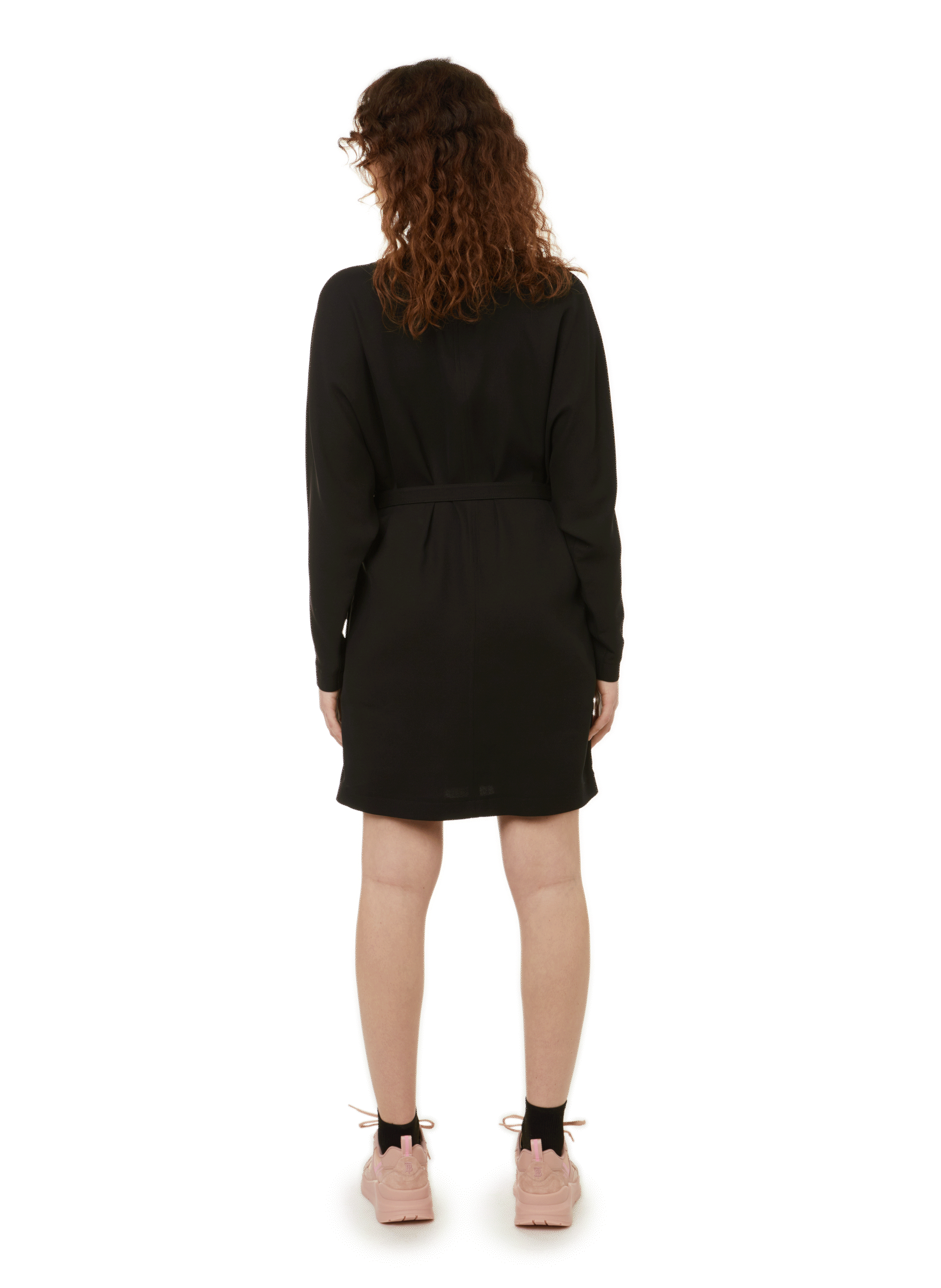 Robe courte Gabby en soie BURBERRY Noir