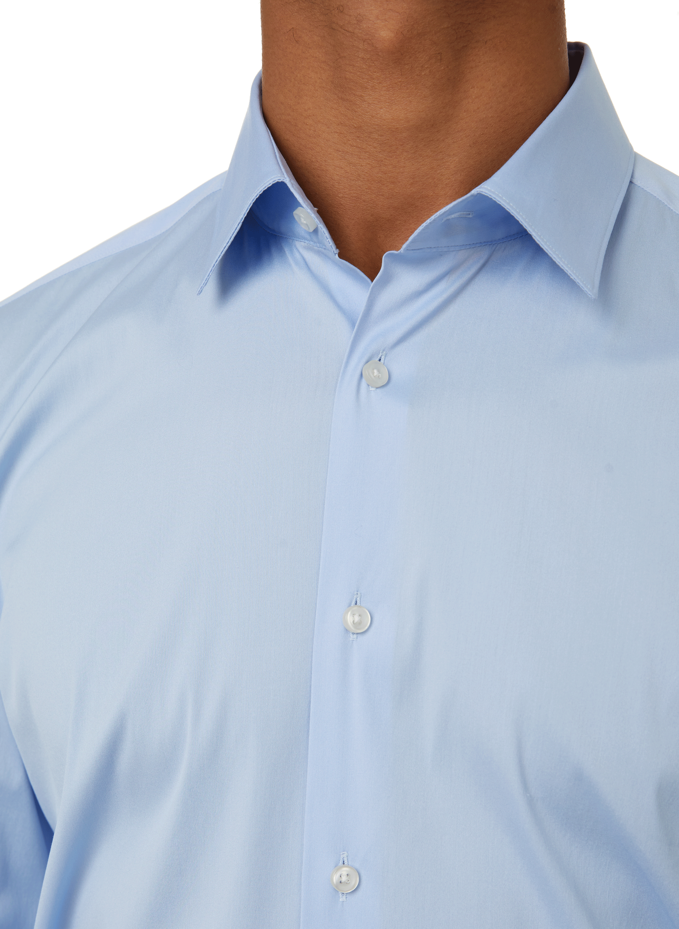 Cotton shirt BOSS Blue