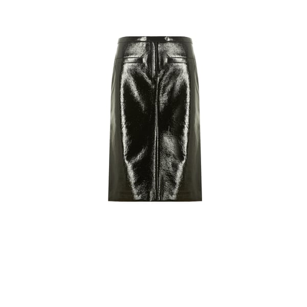 Jupe midi en vinyle