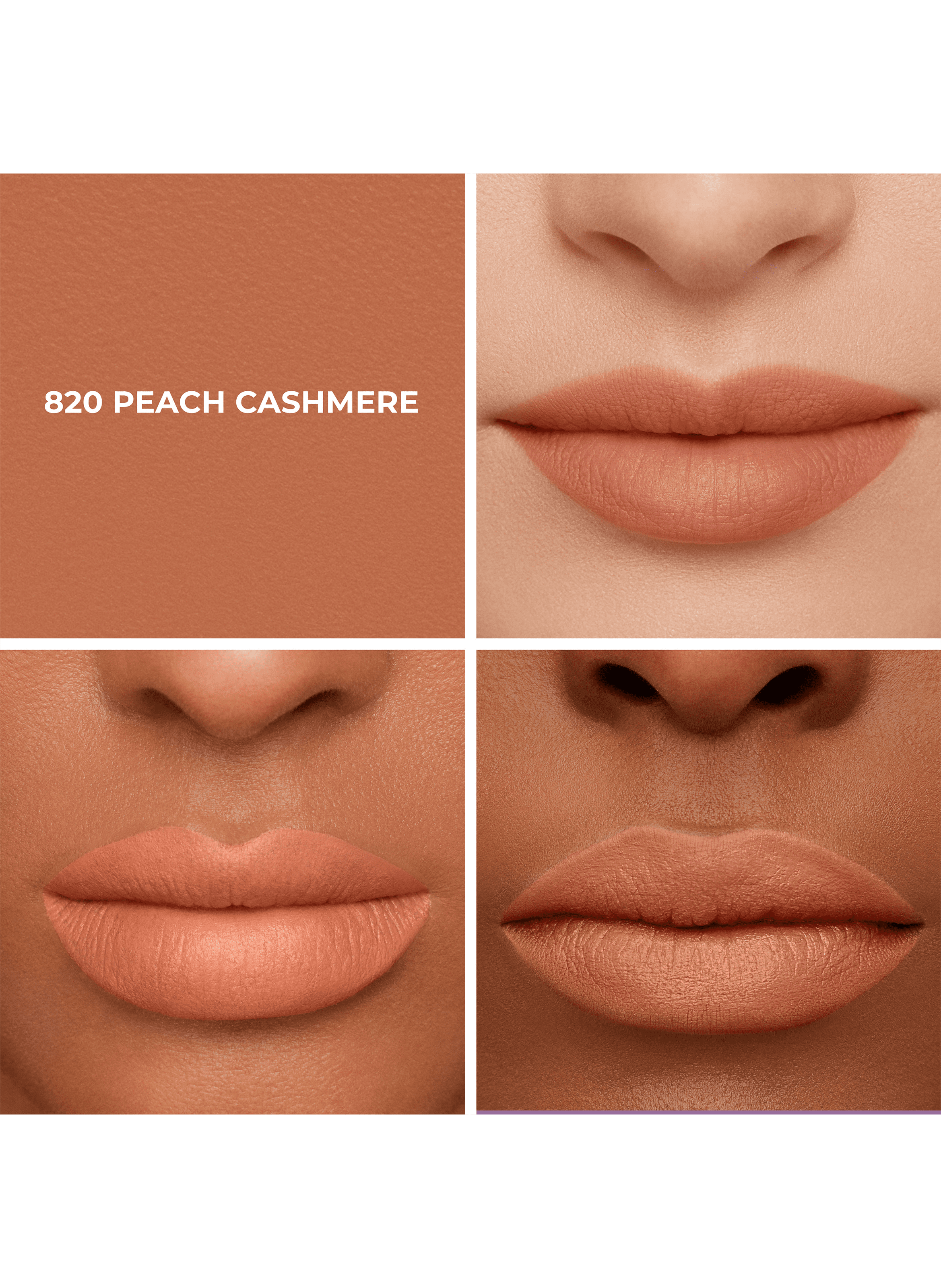 Caviar Smoothing Matte Lipstick LAURA MERCIER 820 peach cashmere 