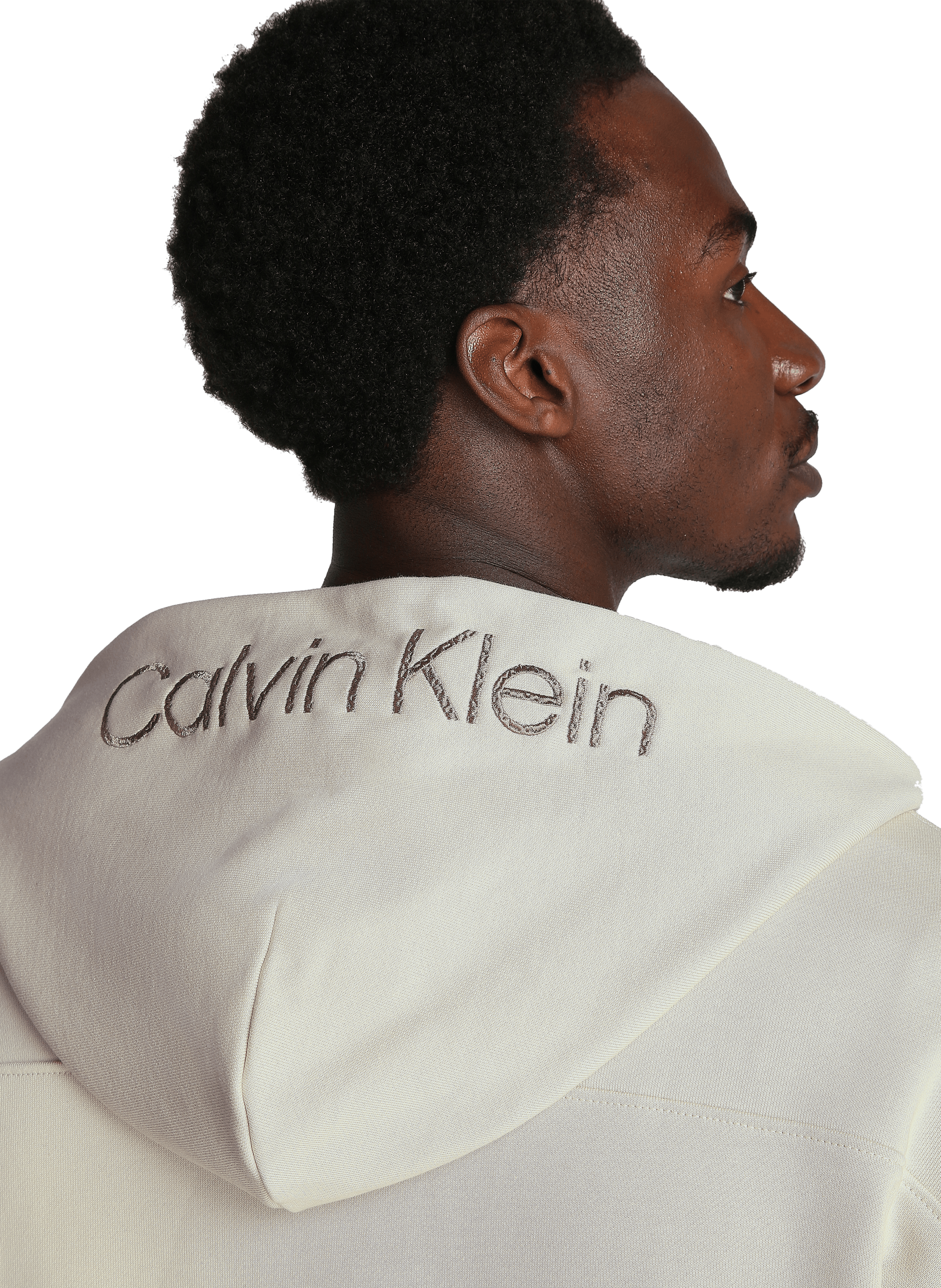 Hoodie en coton  CALVIN KLEIN Beige