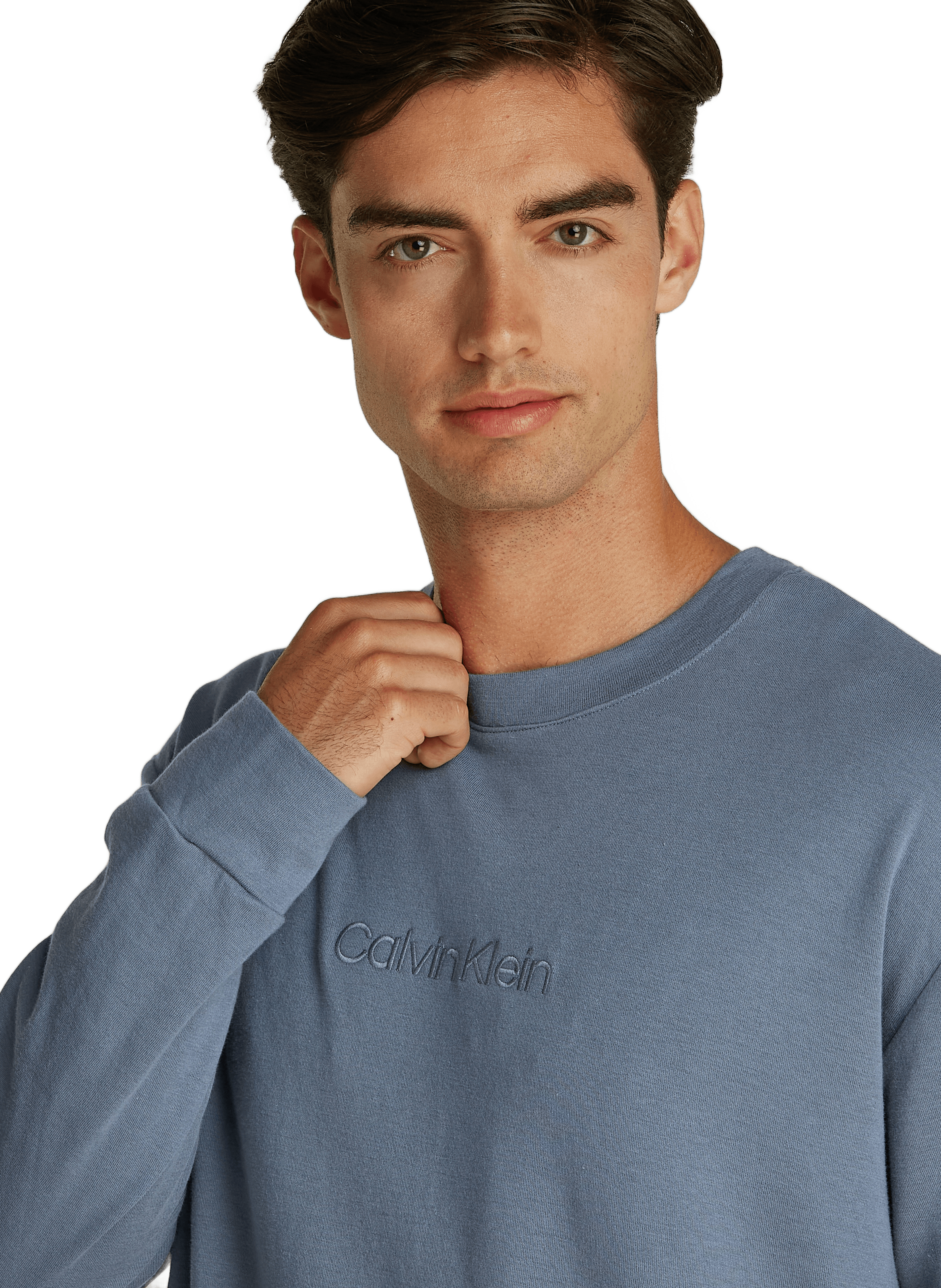 Sweatshirt en coton CALVIN KLEIN Bleu