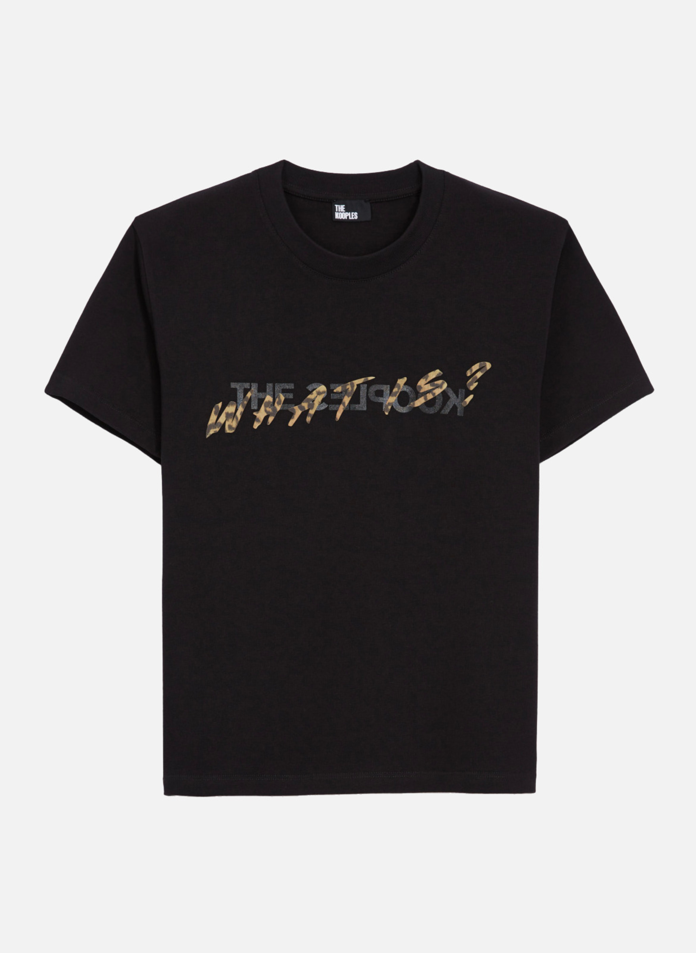 T-shirt logo en coton What Is THE KOOPLES Noir