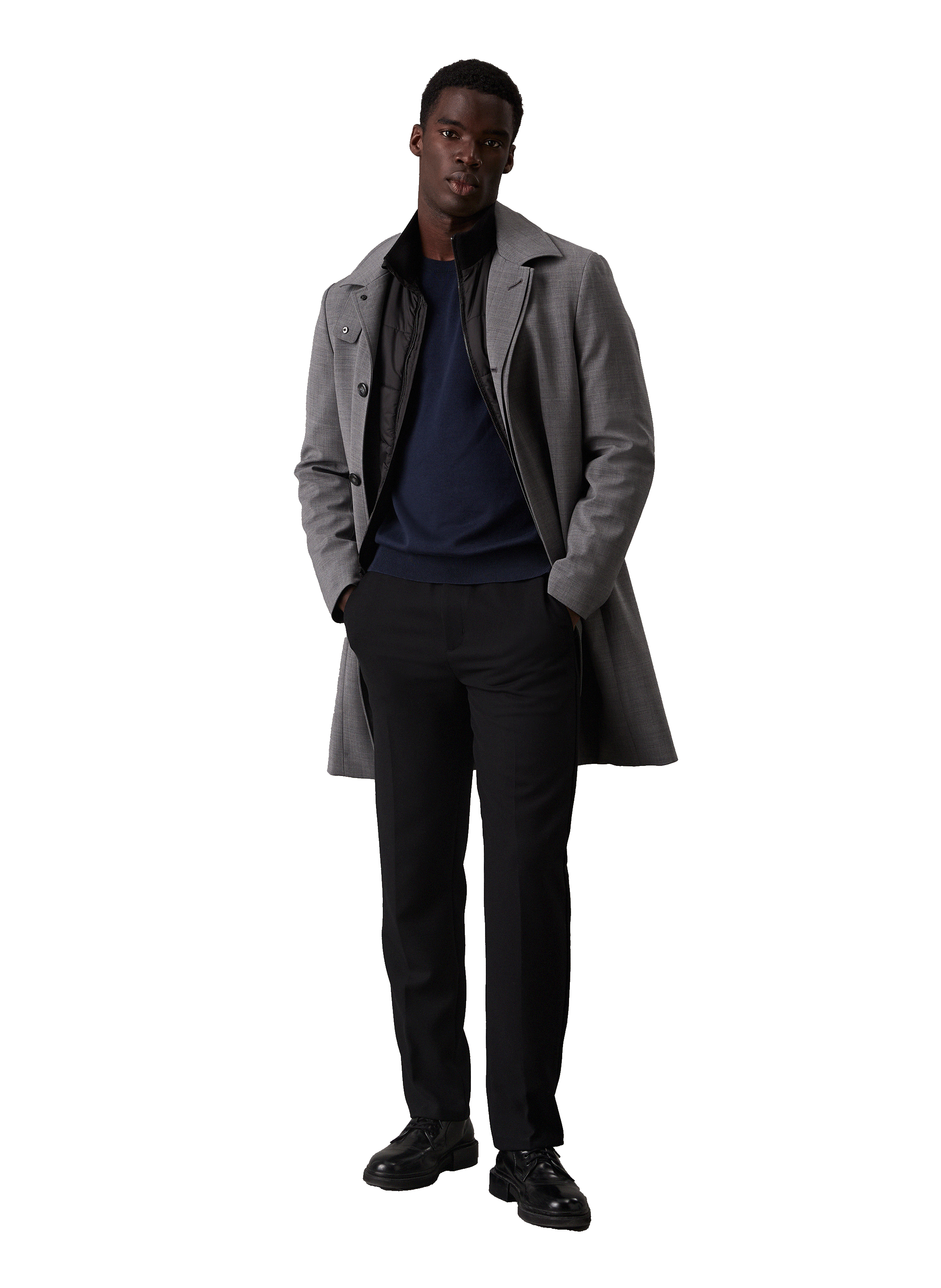 Fluffy cotton sweater CALVIN KLEIN Blue