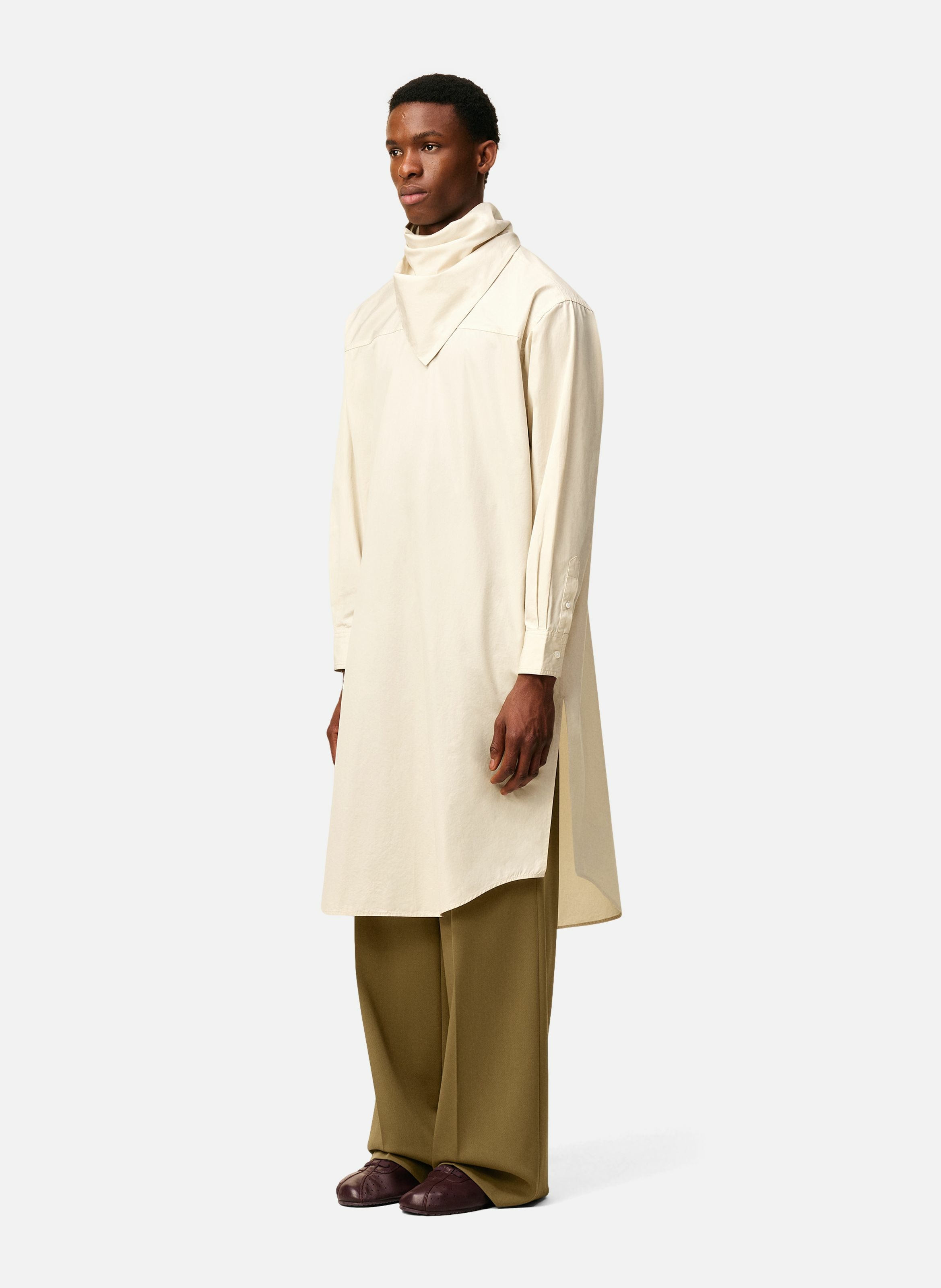 Robe midi bandana en coton unisexe AMI PARIS Blanc