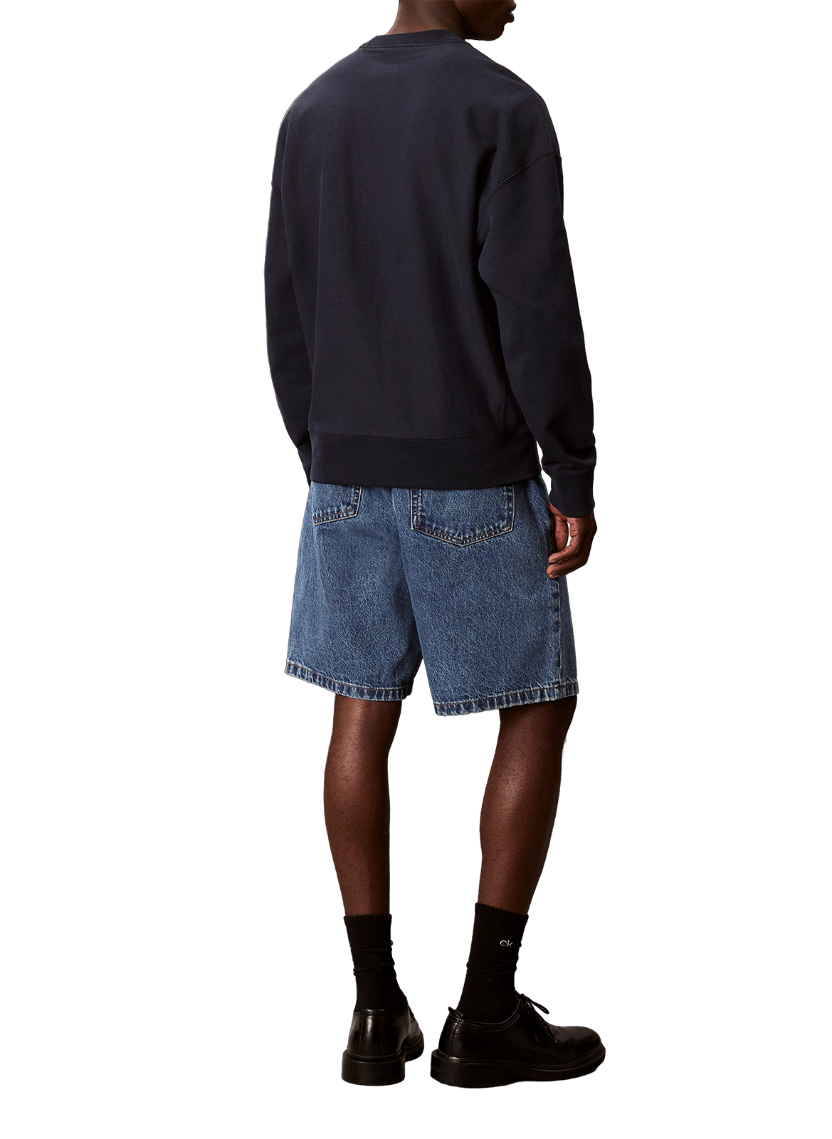 Oversized cotton terry sweatshirt CALVIN KLEIN Blue