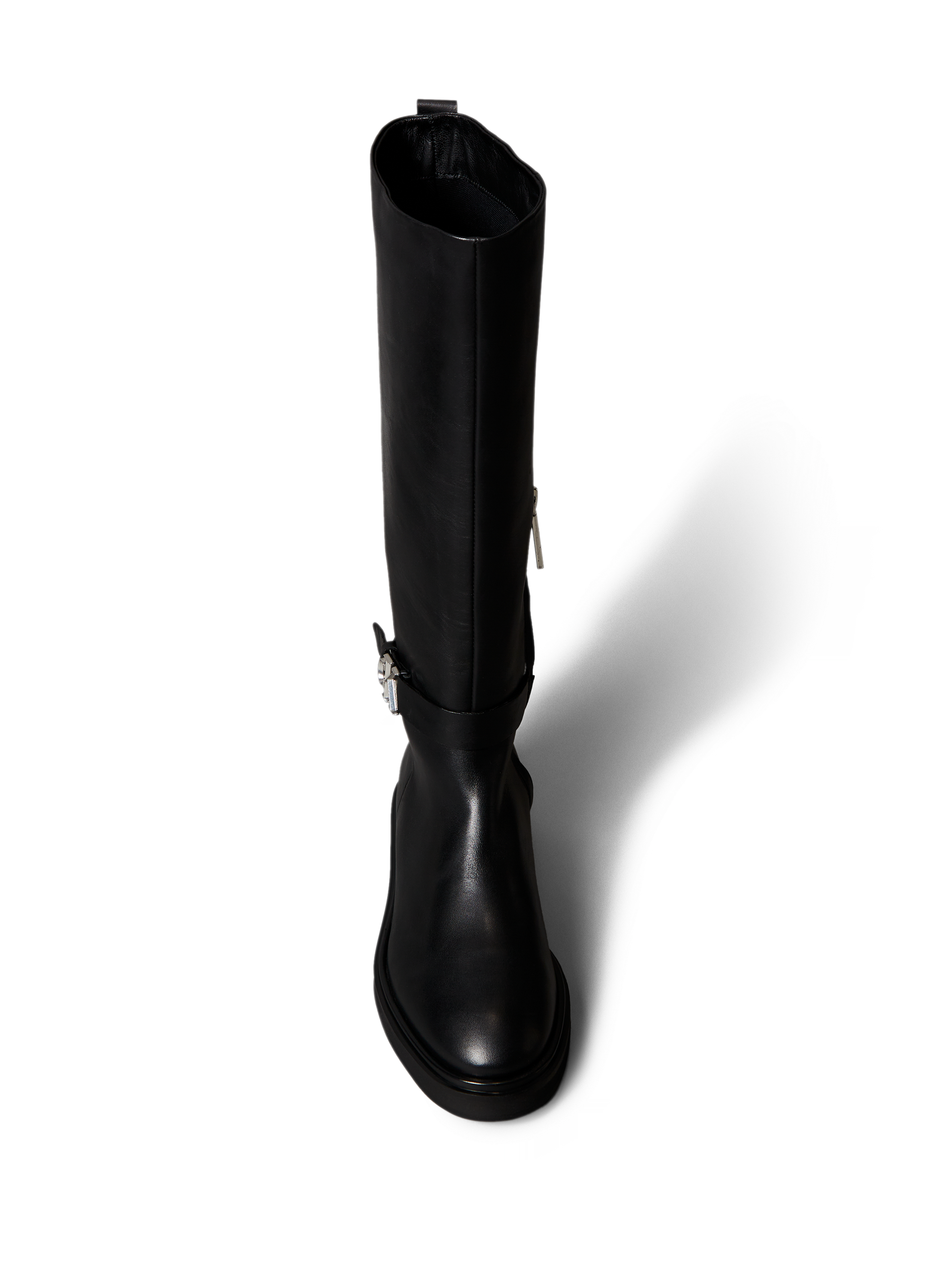 Bottes hautes en cuir CALVIN KLEIN Noir