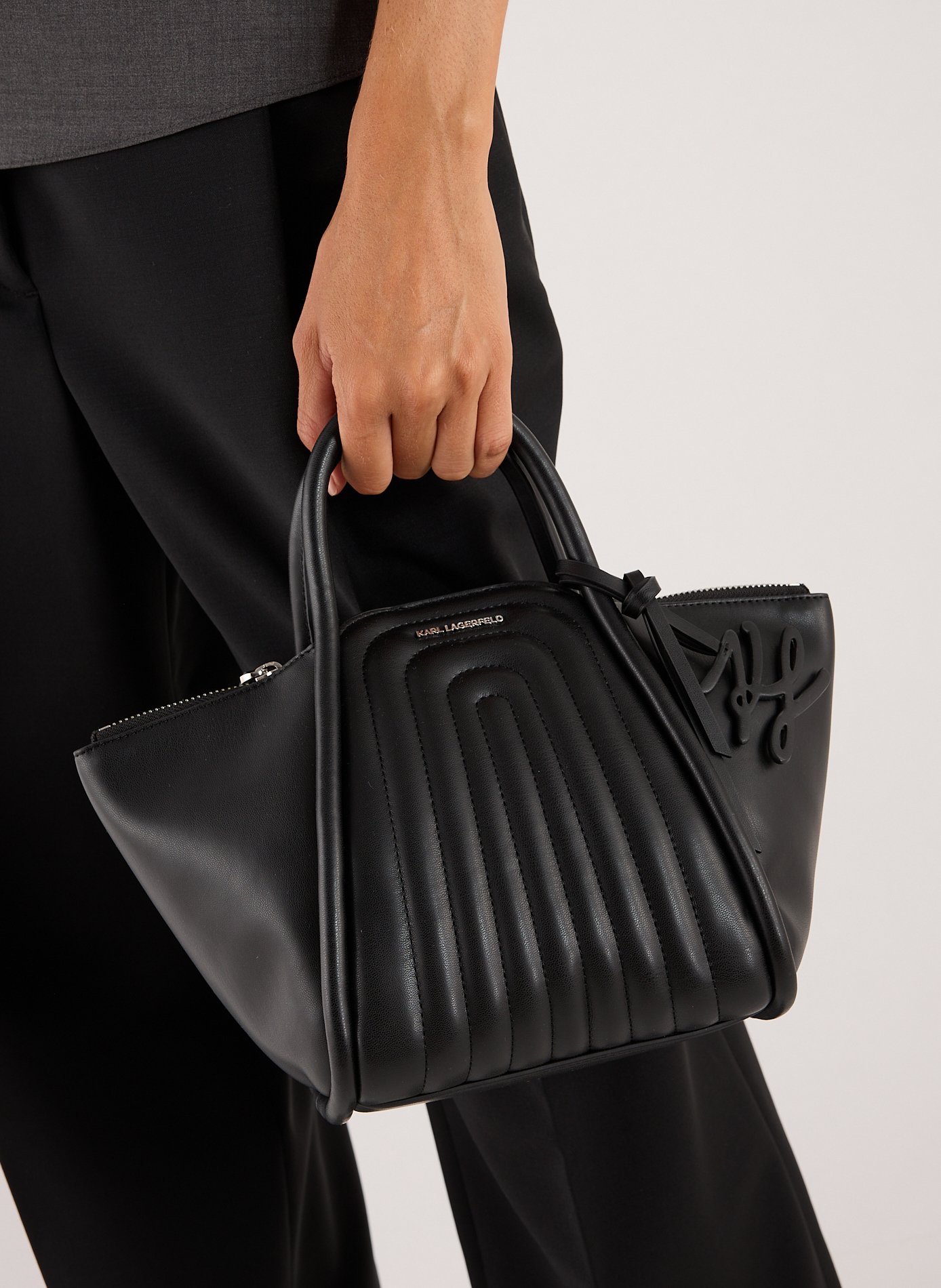 Sac à main matelassé KARL LAGERFELD Noir
