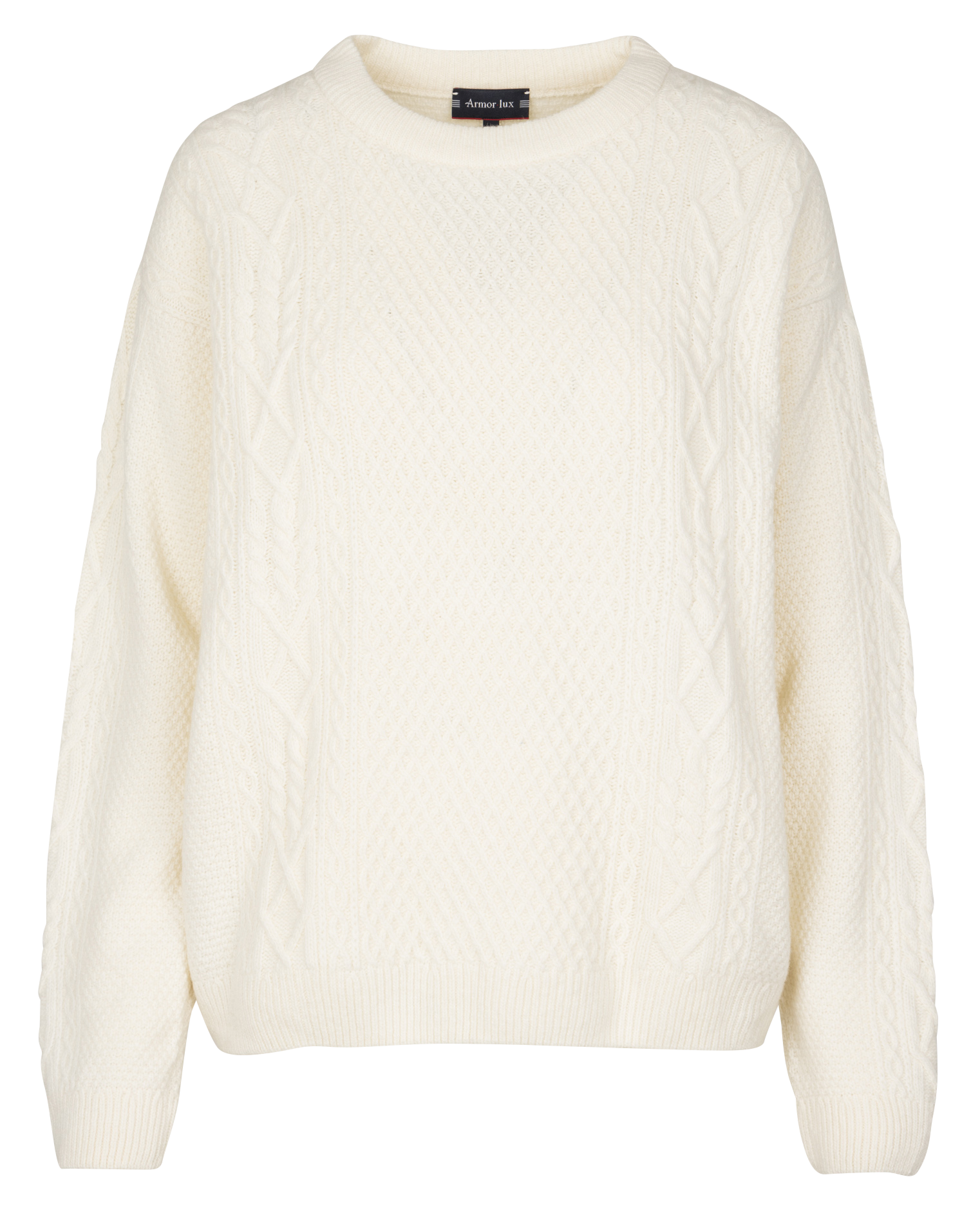 Pull droit en laine mélangée ARMOR-LUX Beige