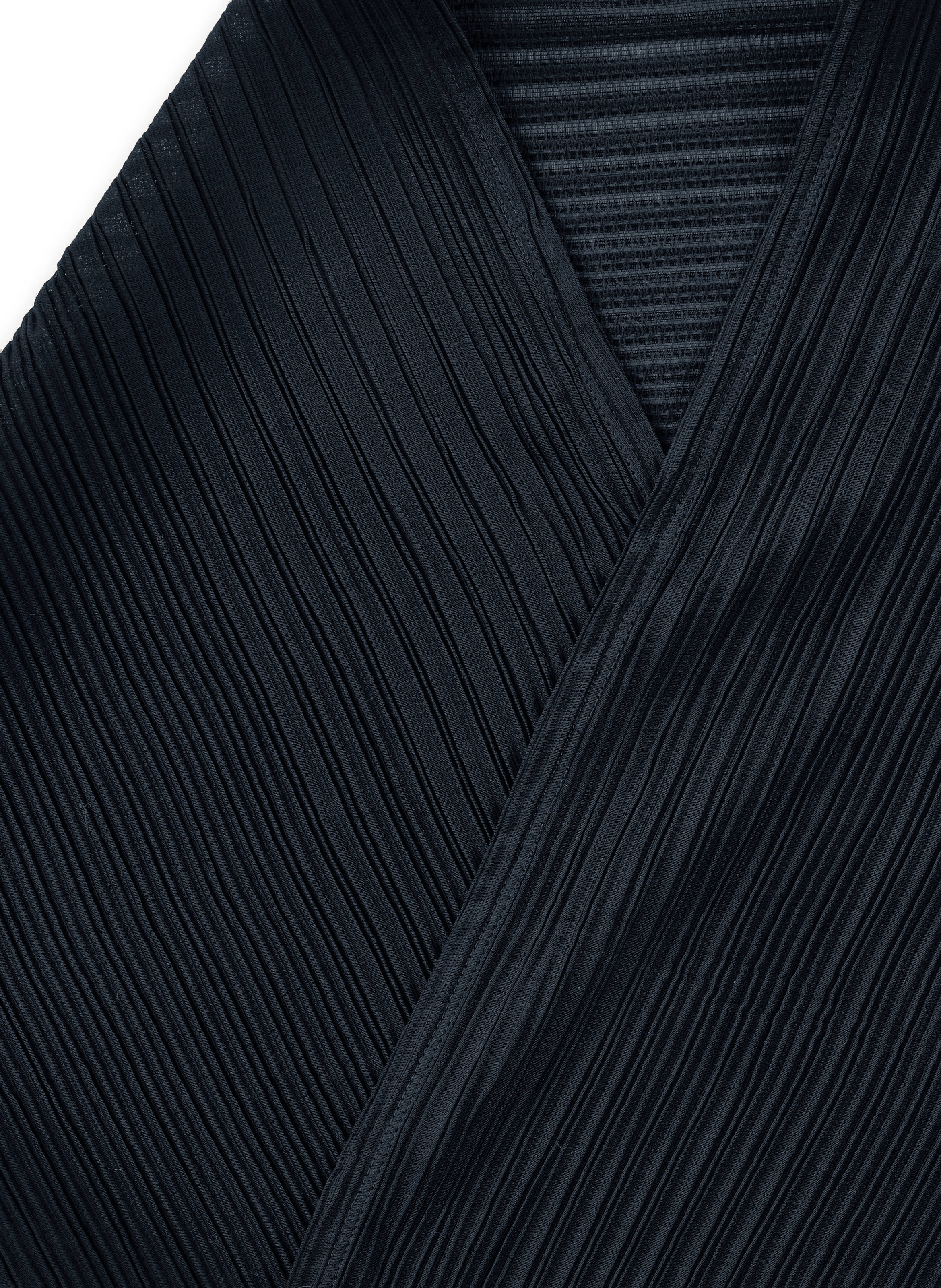 Echarpe triangle froissée Bleu