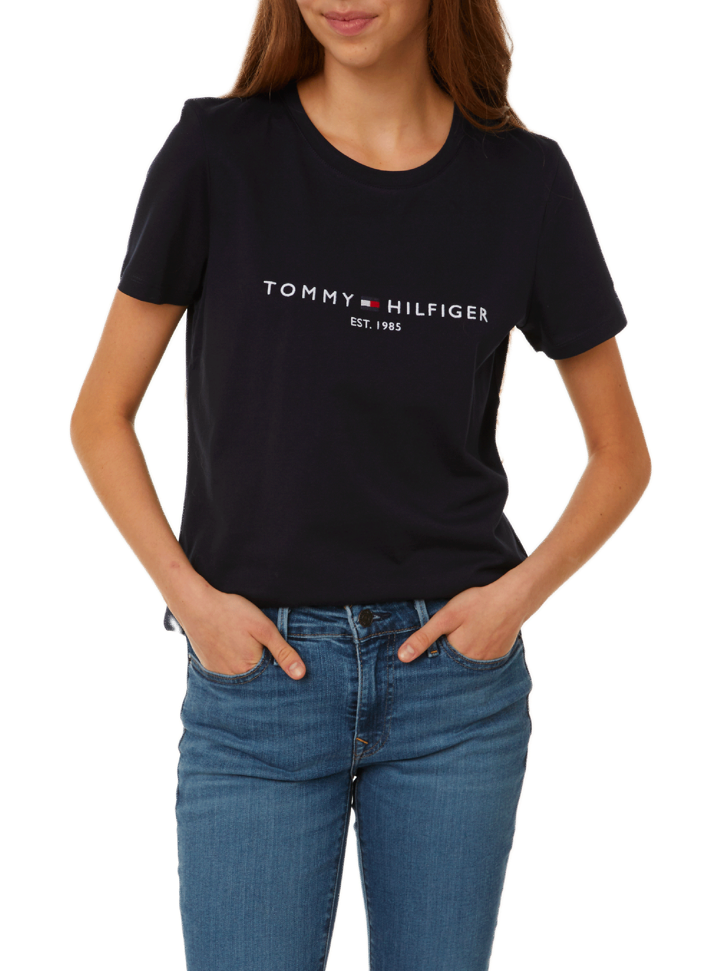 TOMMY HILFIGER T-shirt en coton organique Bleu