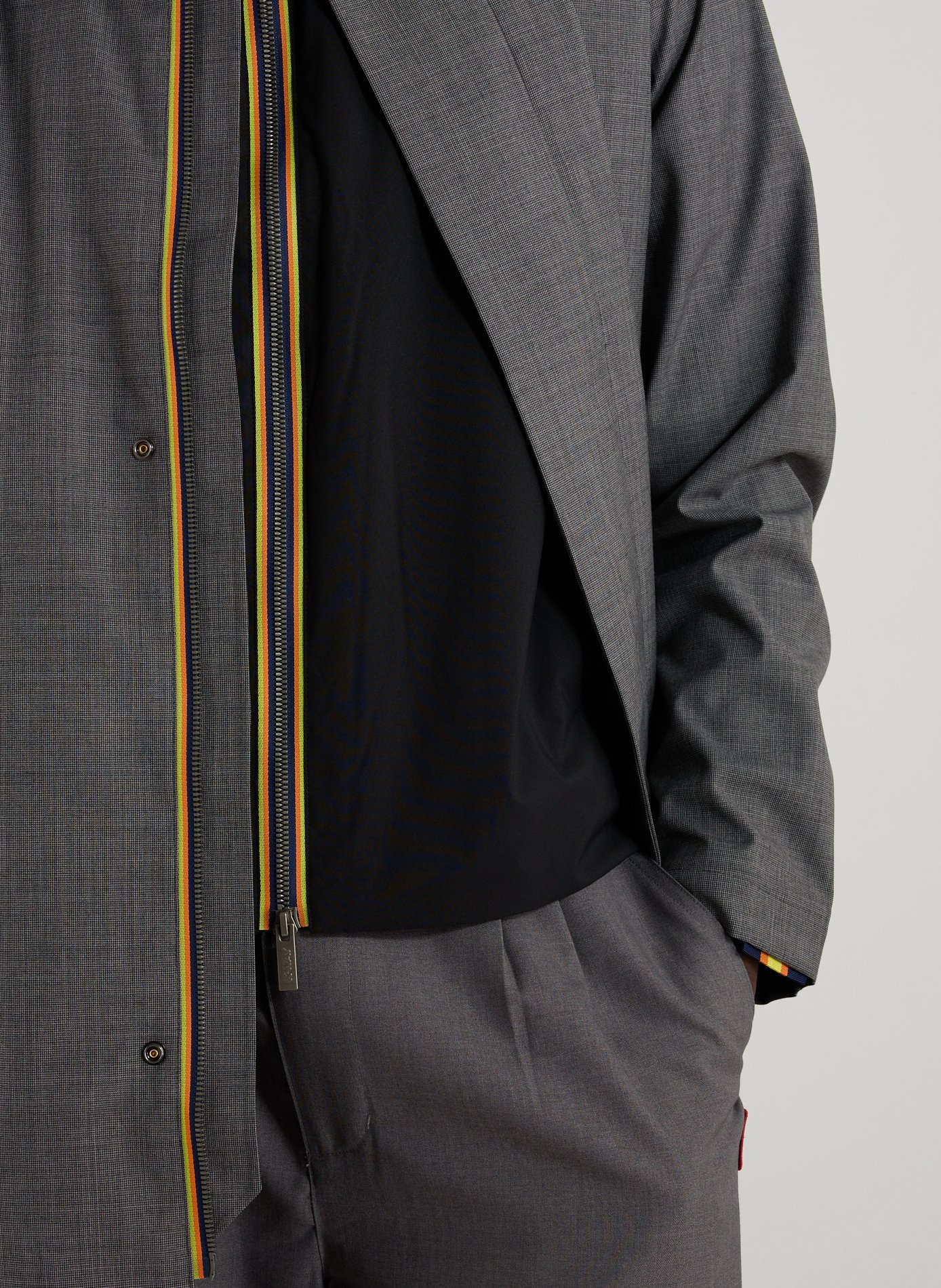 Mid-length Poirol parka K-WAY Grey