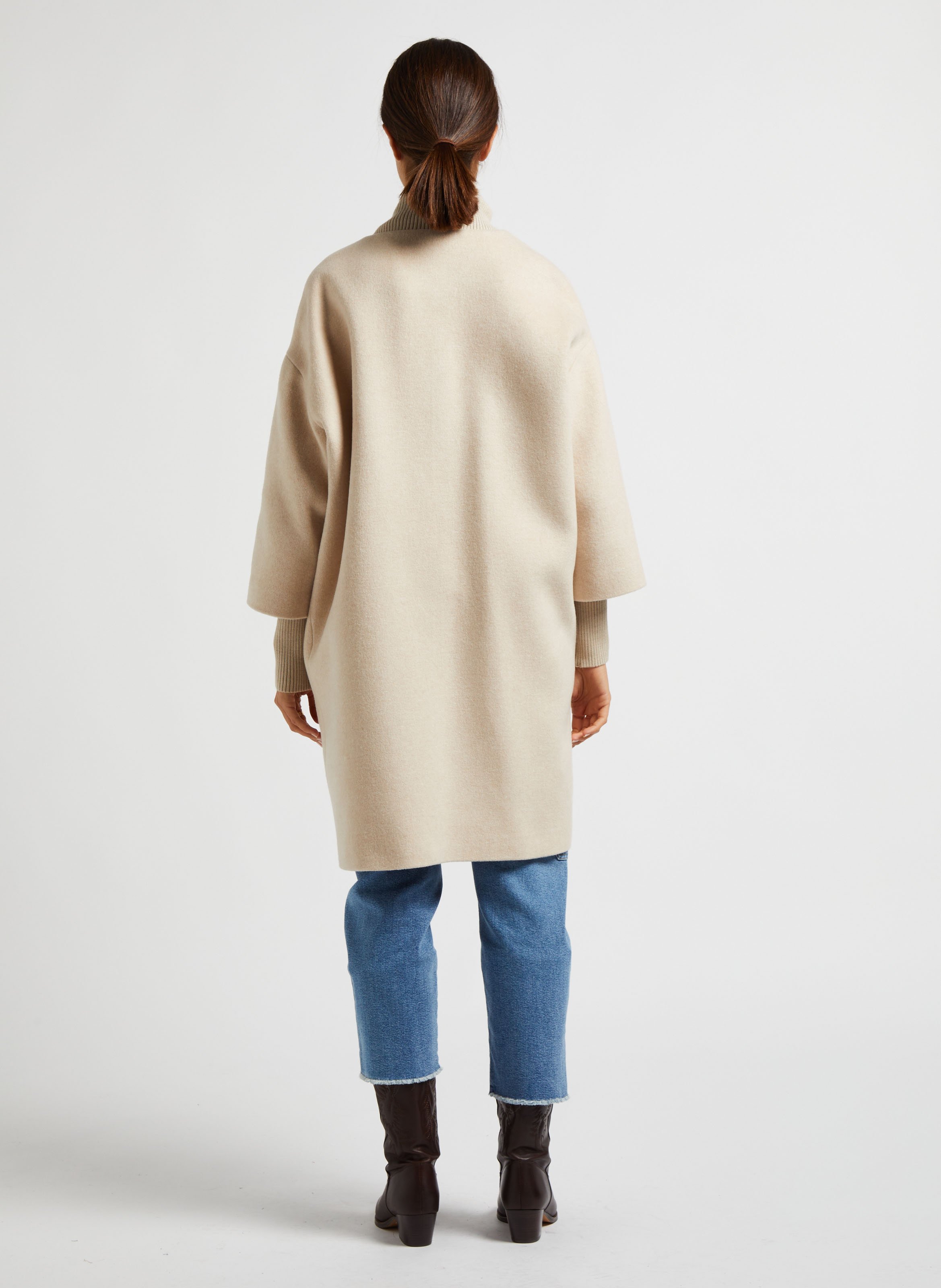 Manteau en laine mélangée magda MAISON 123 Beige
