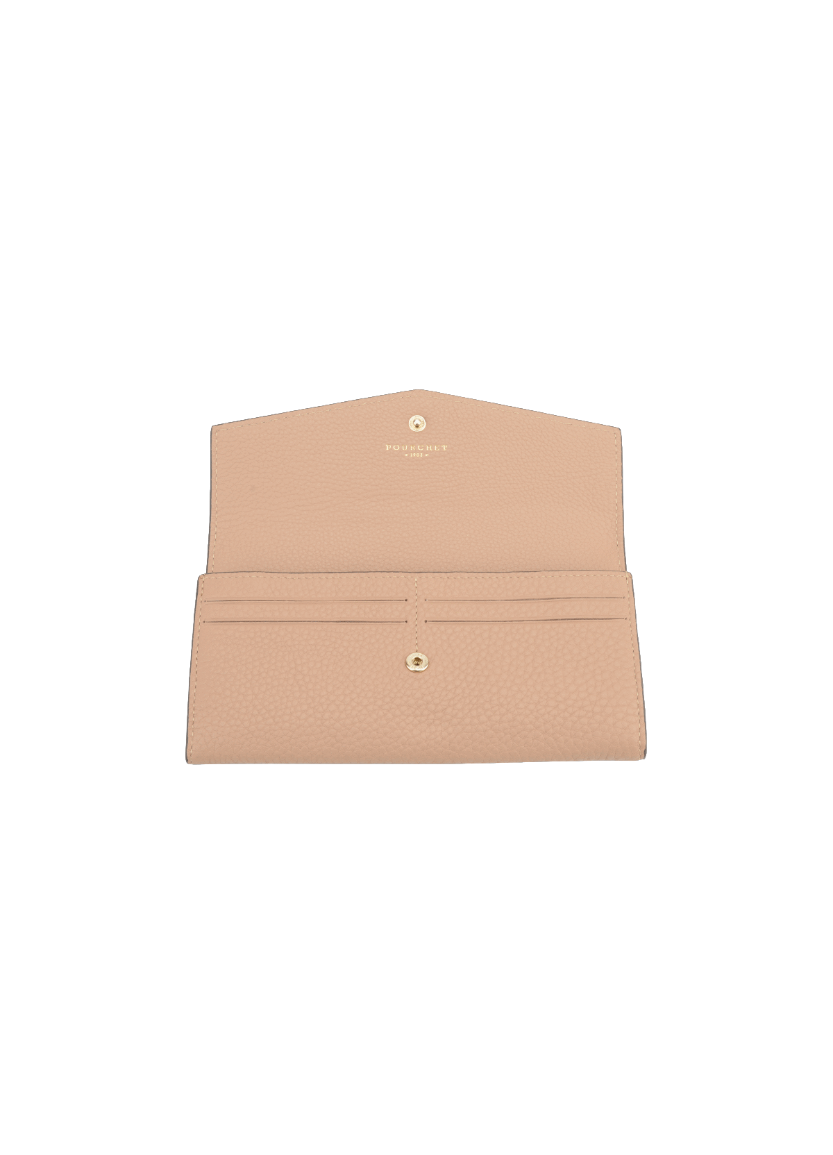 Club | porte-monnaie gm en cuir de veau POURCHET Marron