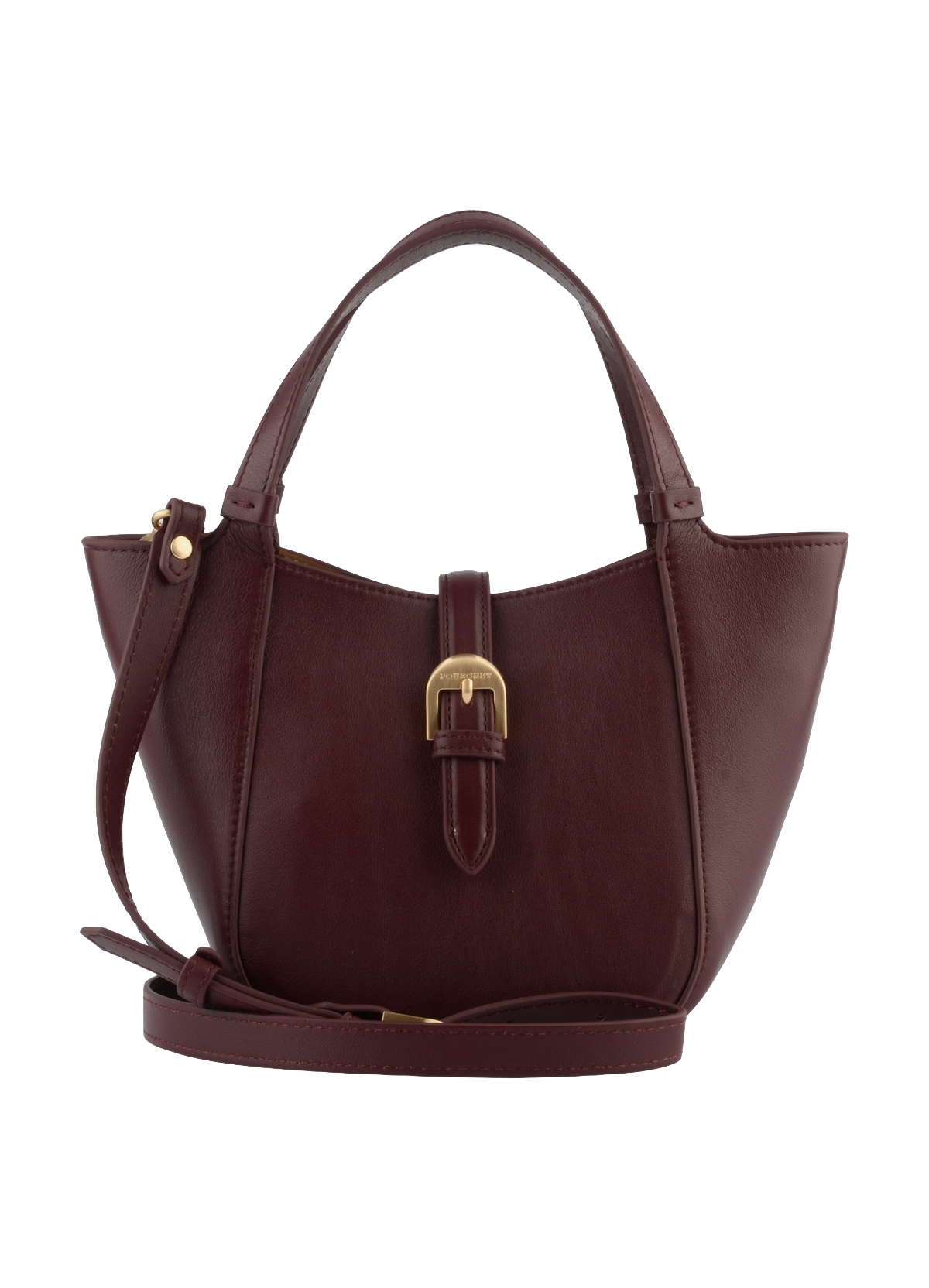 L'envolée | sac à main pm en cuir de vachette POURCHET Rouge