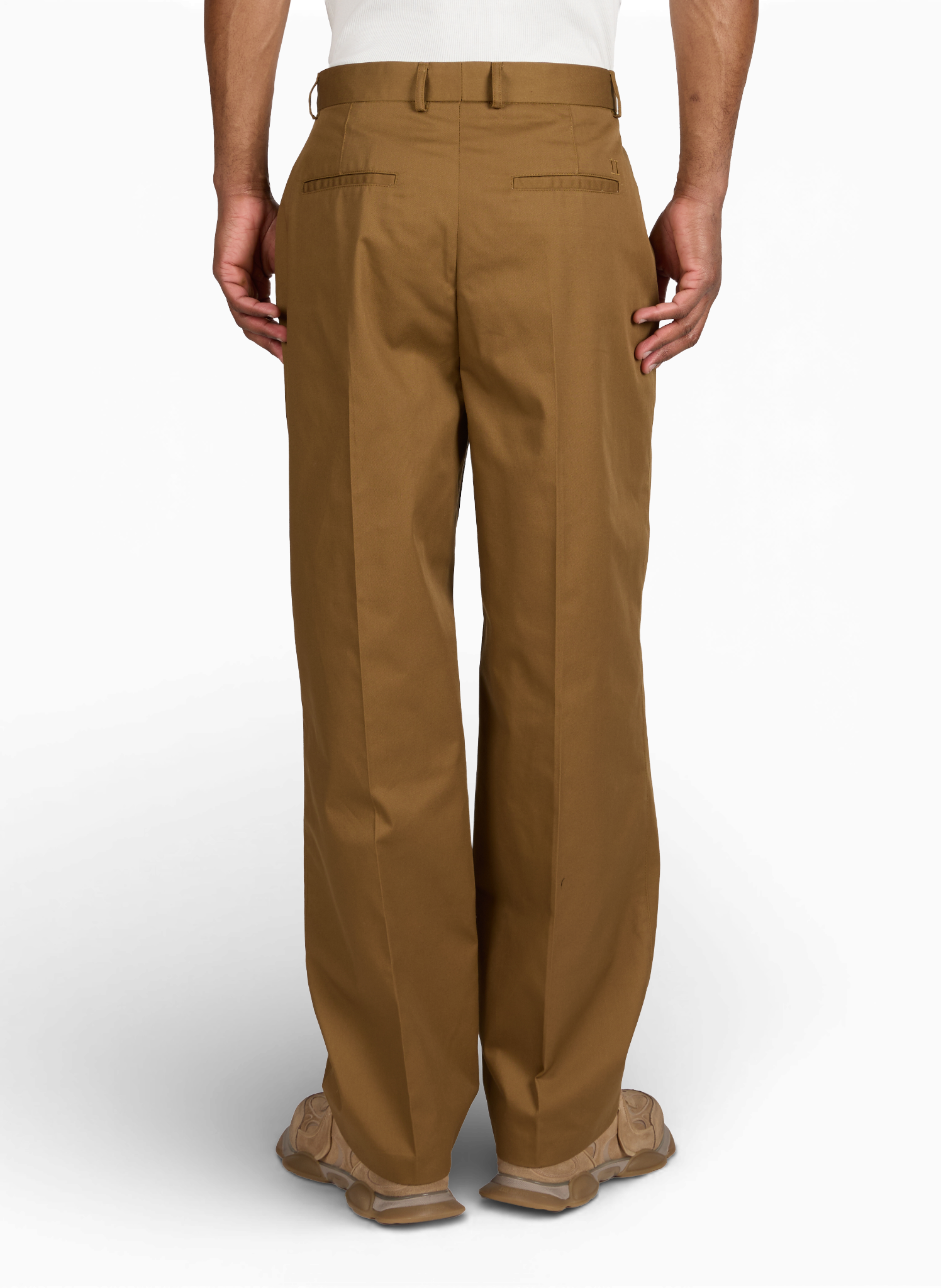 Trousers Reece with thick twill pleats LES DEUX Beige