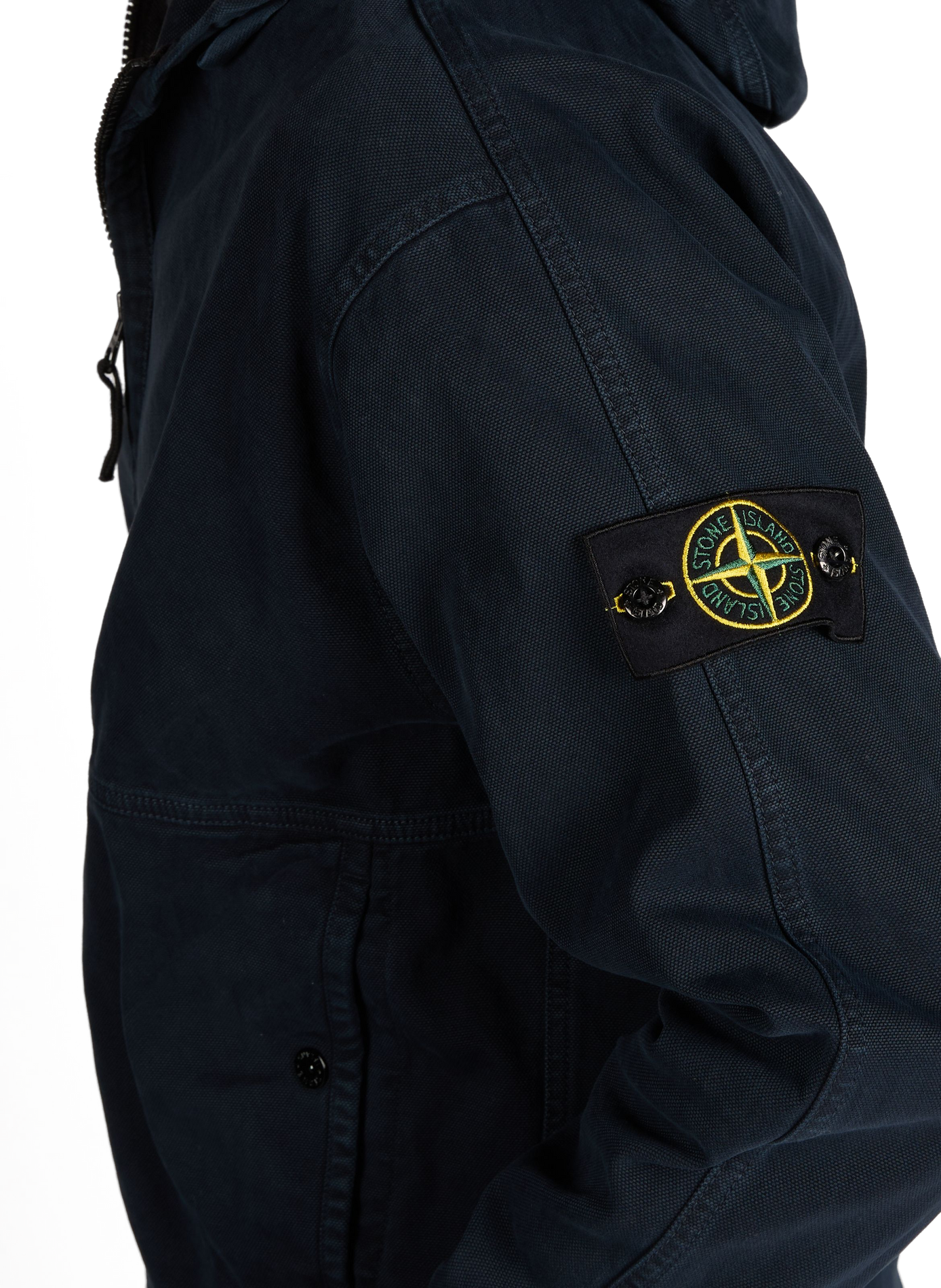 Sweat droit zippé en coton  STONE ISLAND Bleu