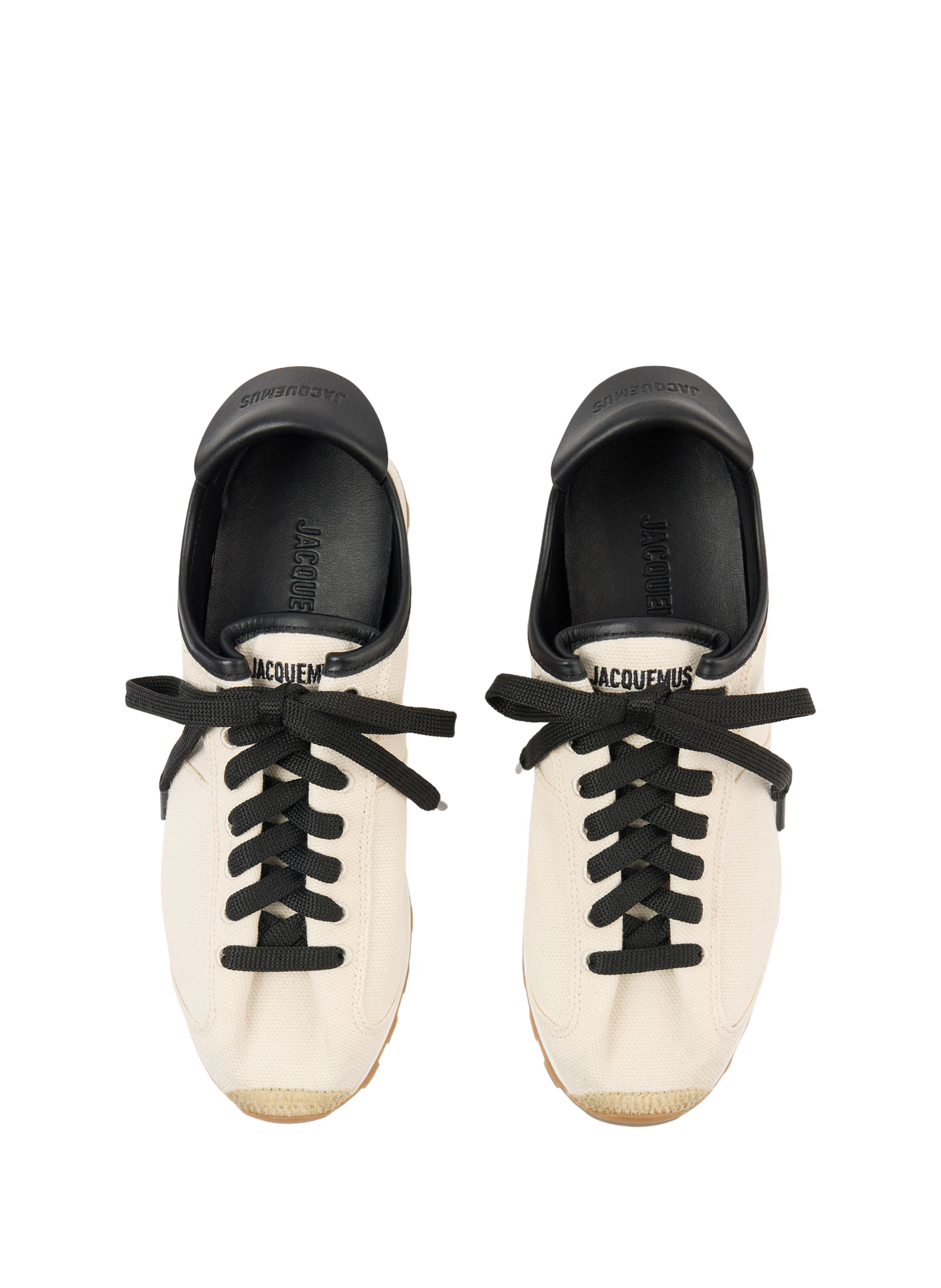 Leather Tennis Sneakers JACQUEMUS Beige