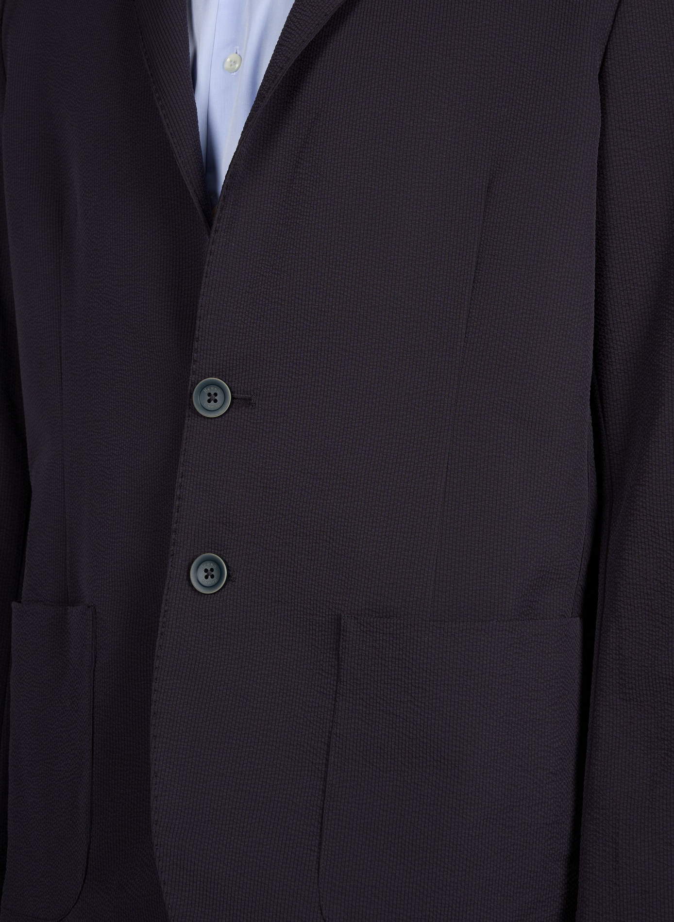 Tailored blazer with woven design HERNO Blue