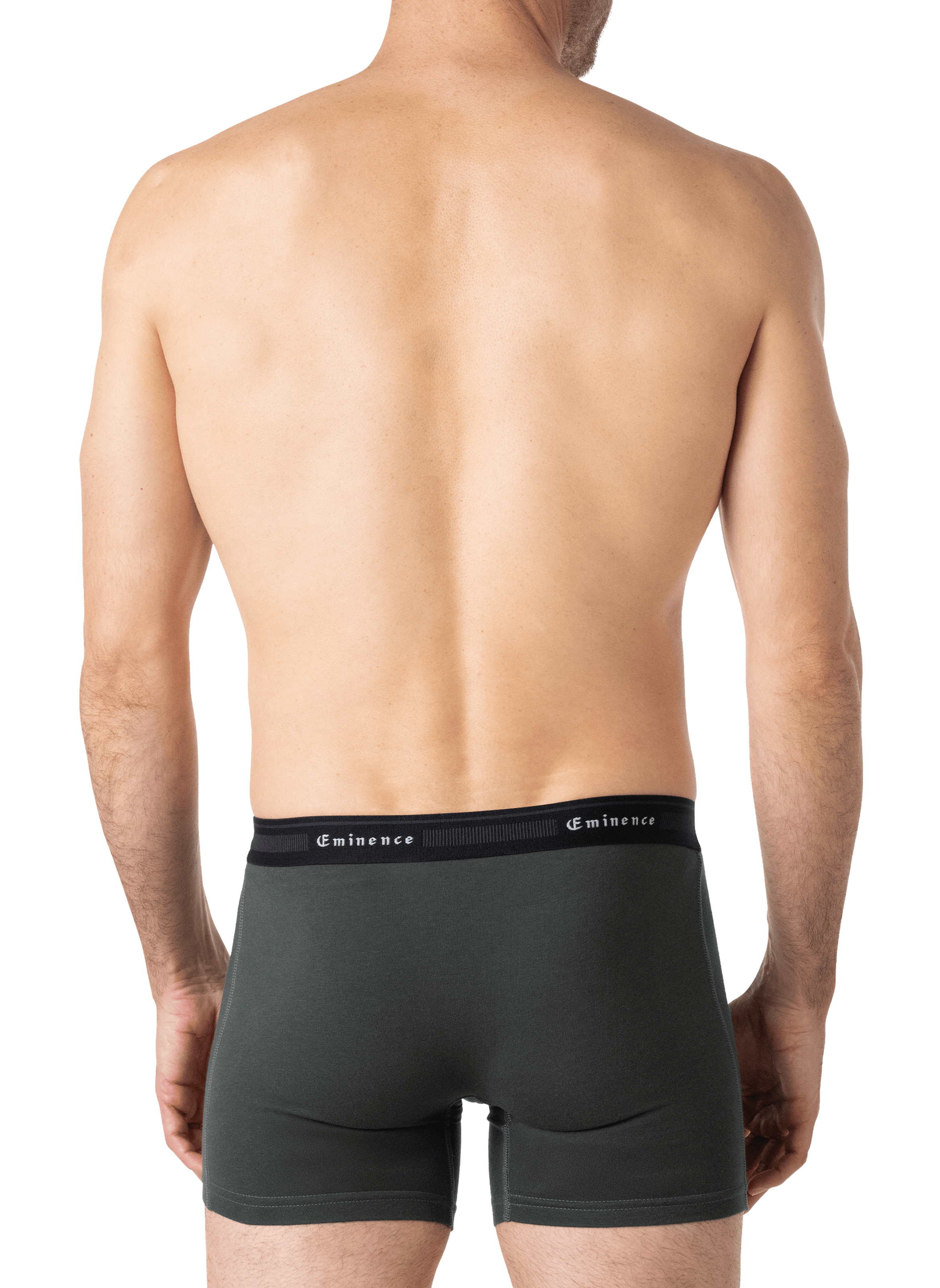 Lot de 3 boxers unis en coton mélangé EMINENCE Multicolore