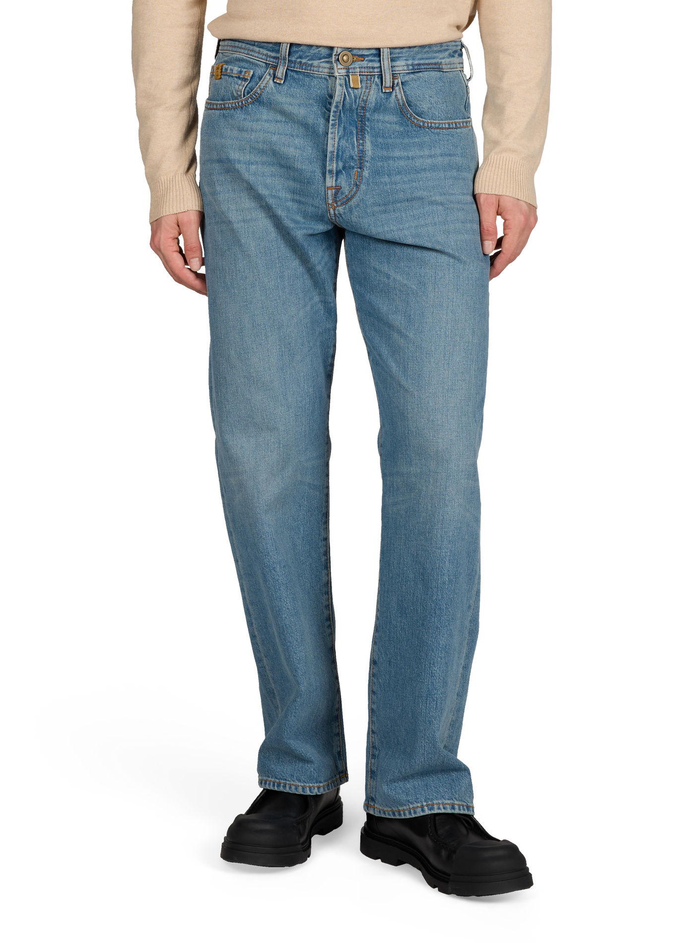 Straight cotton jeans JACOB COHEN Blue