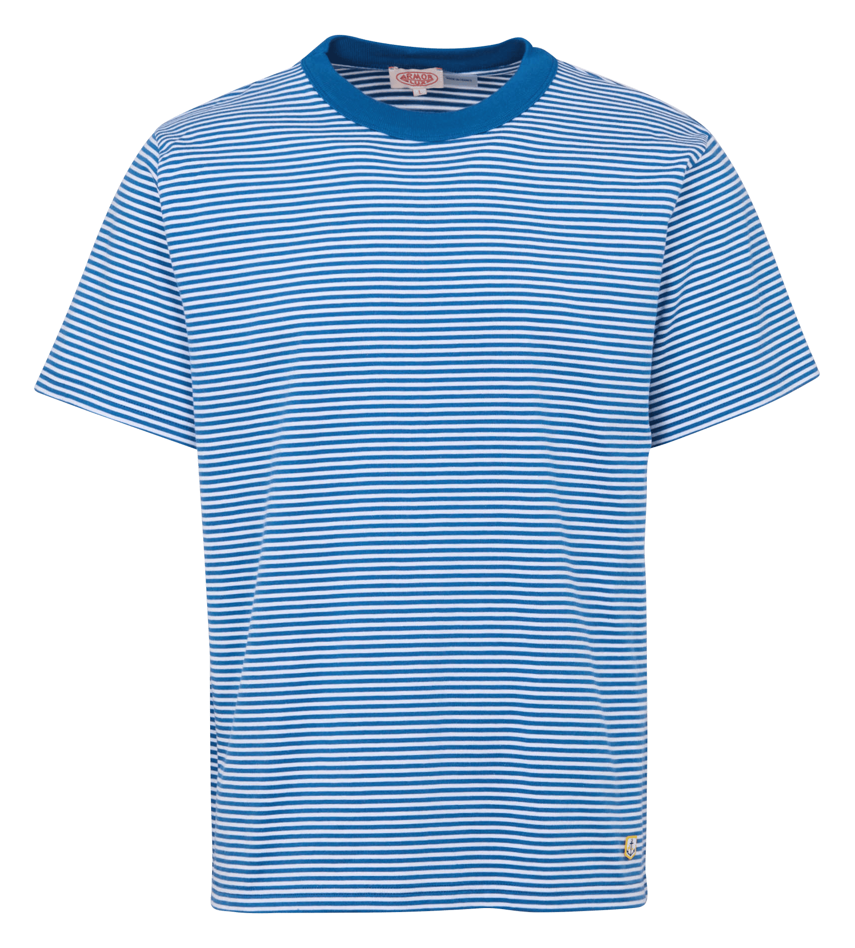 Tee-shirt droit col rond en coton rayé heritage ARMOR-LUX Bleu