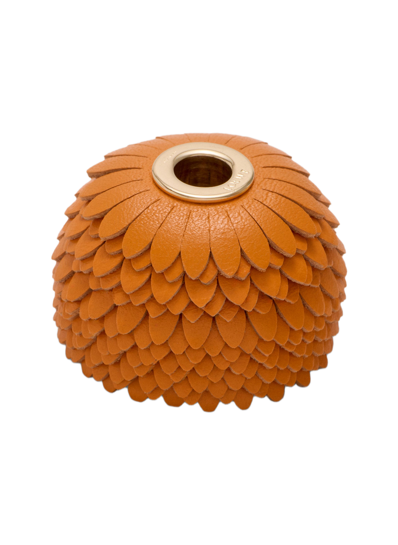 Classic calf leather flower charm LOEWE Orange