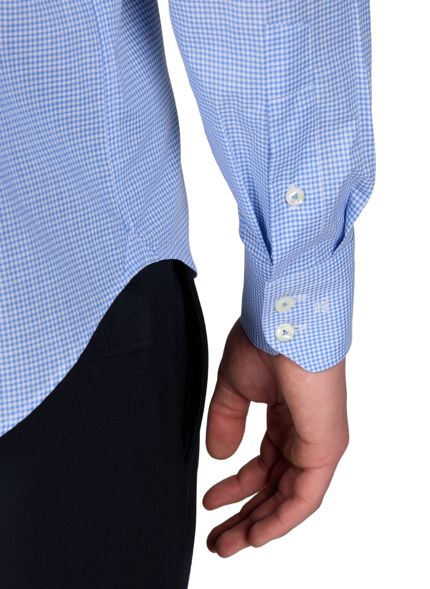 Check cotton Shirt VAN LAACK Blue