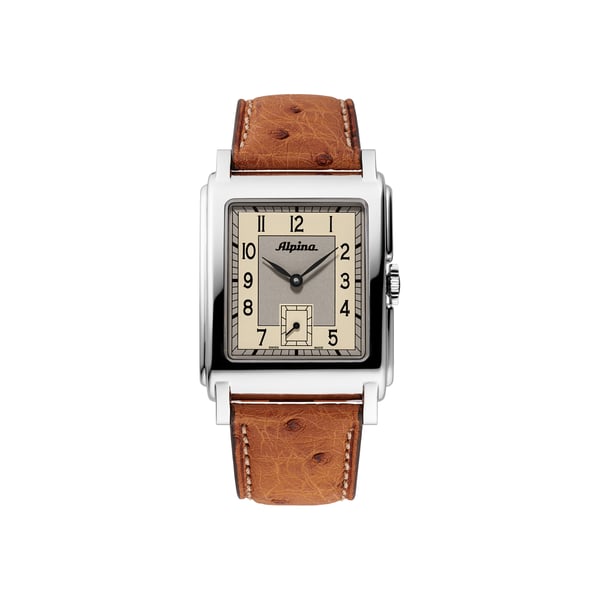 Montre automatique Heritage Carrée Automatic 140 Years en cuir d'autruche Montre automatique Heritage Carrée Automatic 140 Years en cuir d'autruche