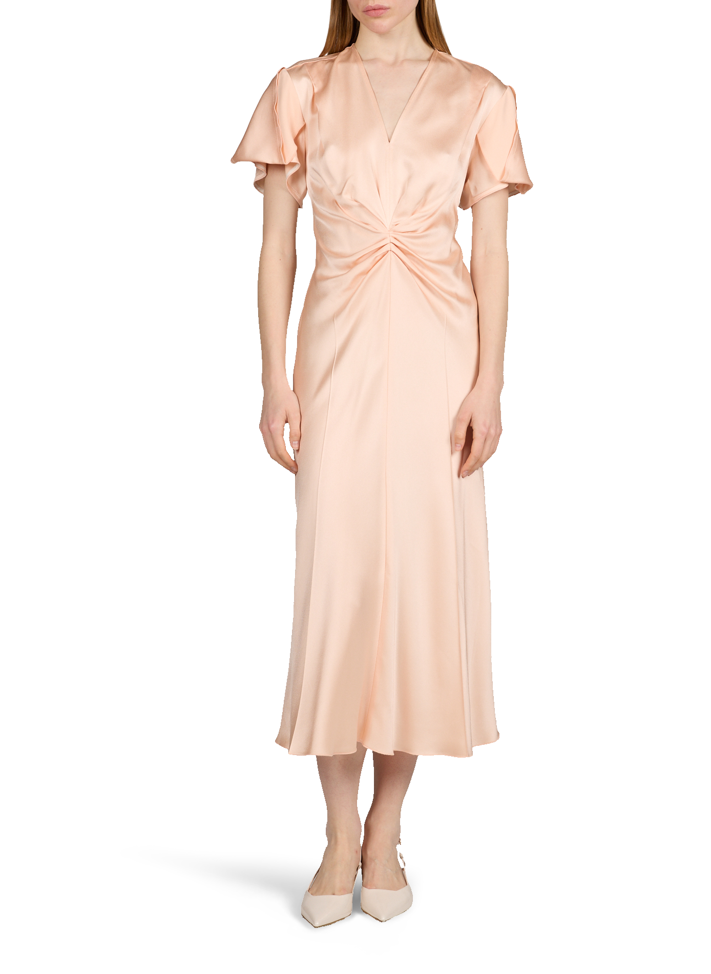Midi fluid Eve dress VICTORIA BECKHAM Pink