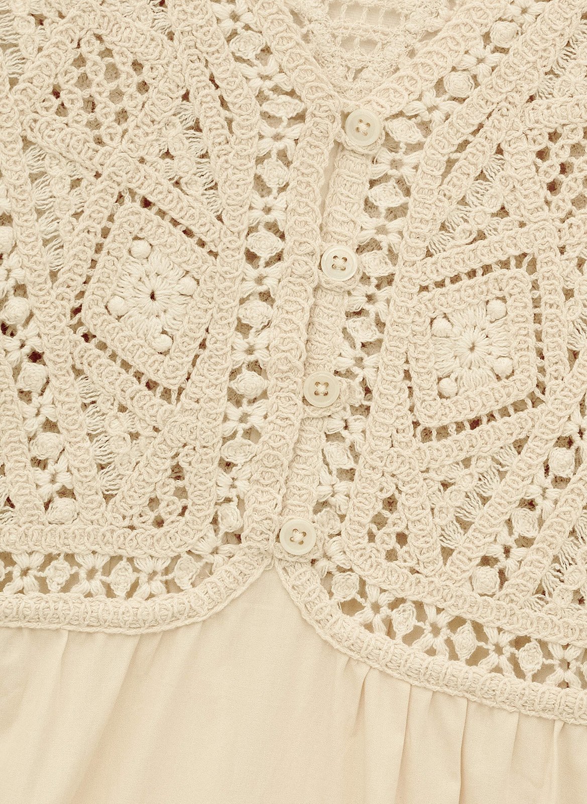 Robe longue col v en coton sandy BA&SH Beige