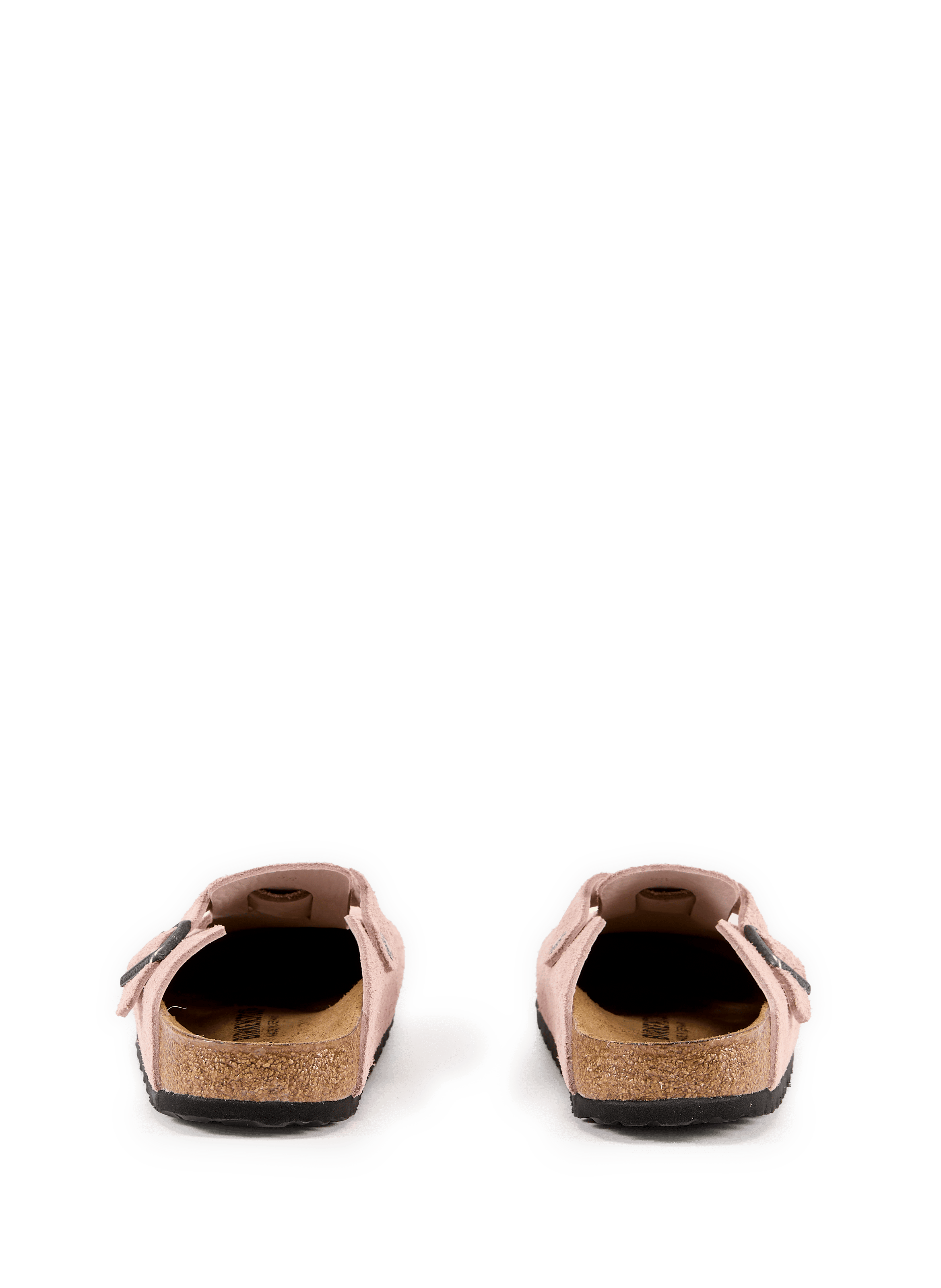 Platte muiltjes van suèdeleer in Boston BIRKENSTOCK Roze