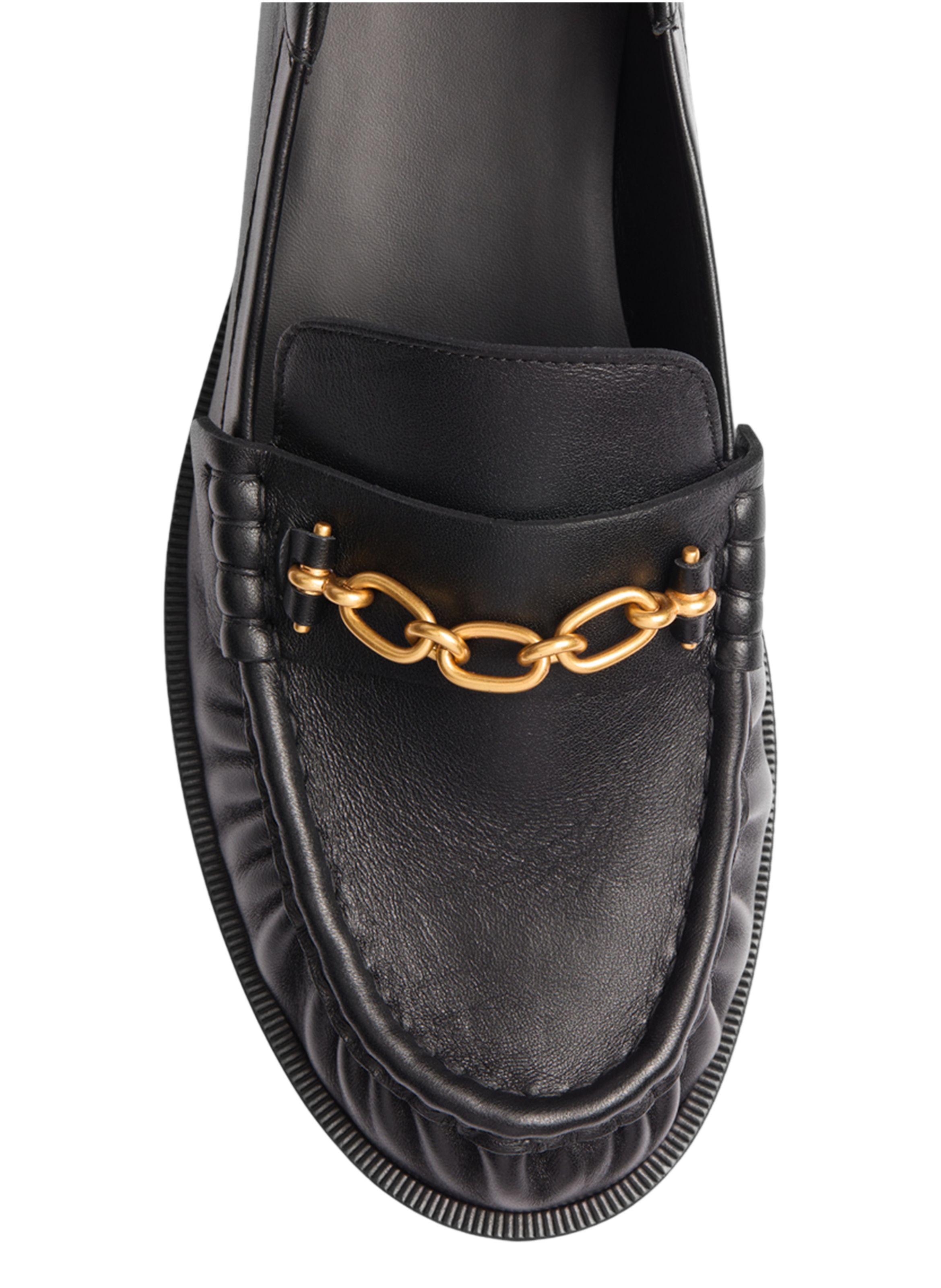 Mocassins sync en cuir lisse BALMAIN Noir