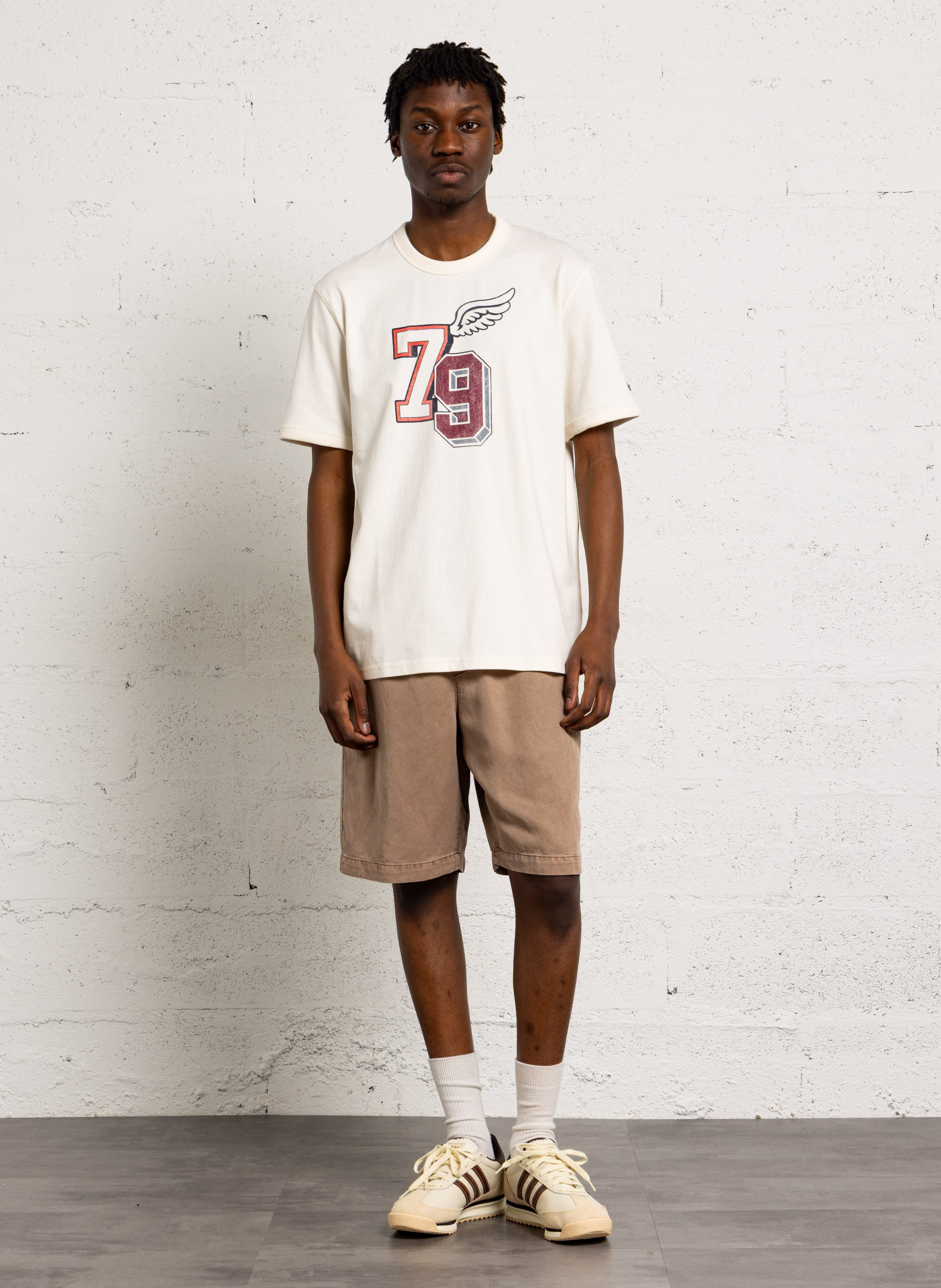 Bermuda casual droit uni IKKS Marron
