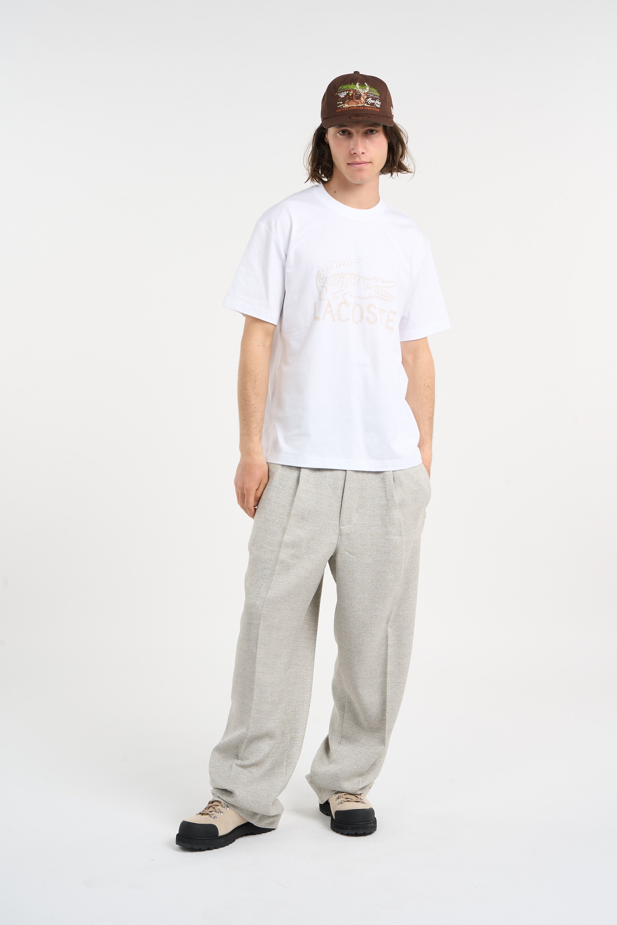 T-shirt tee-shirt LACOSTE Blanc