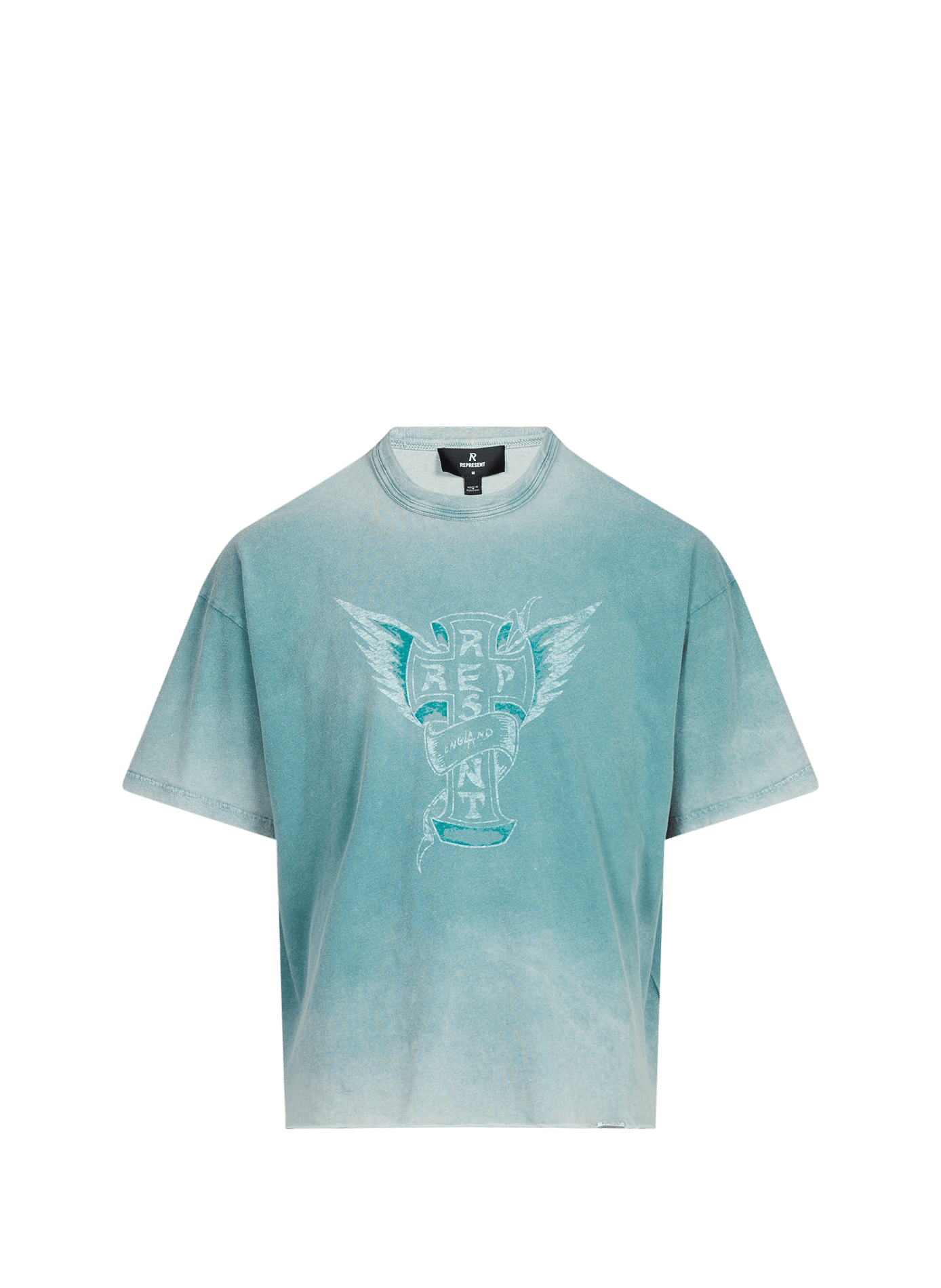 Round neck cotton t-shirt REPRESENT Blue
