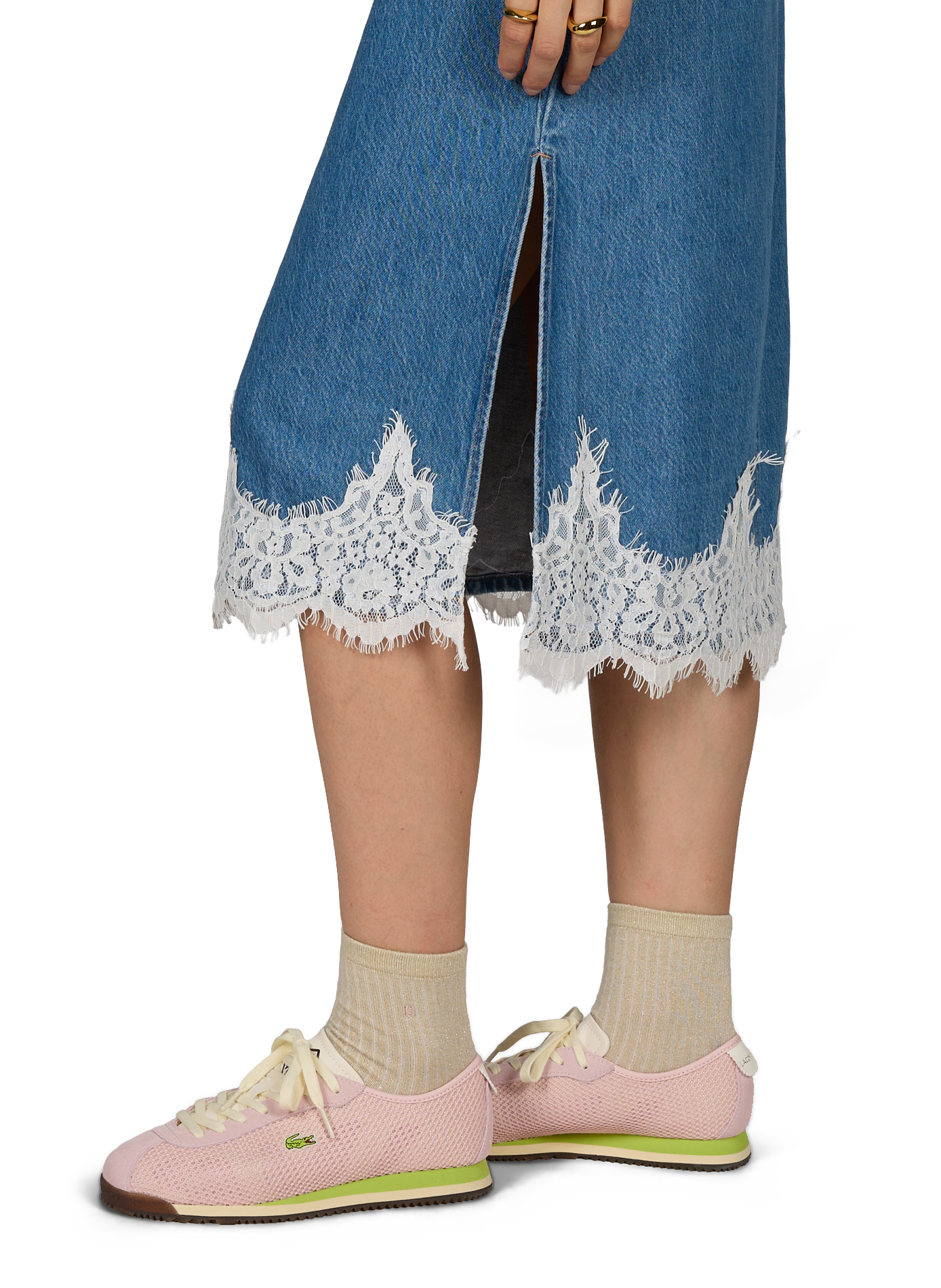 Midi-Kleid aus Baumwolle LEVI'S Blau