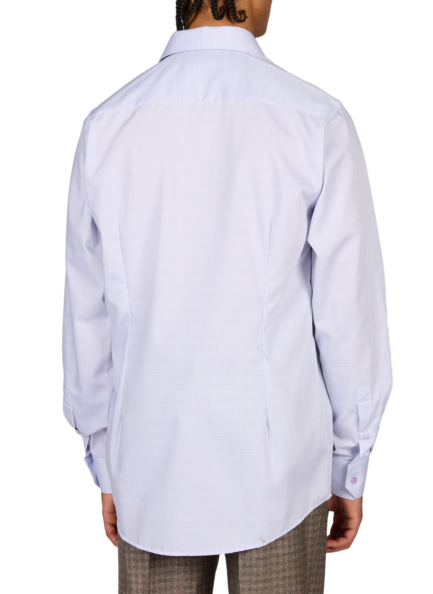 Straight classic collar shirt in printed cotton ETON Purple