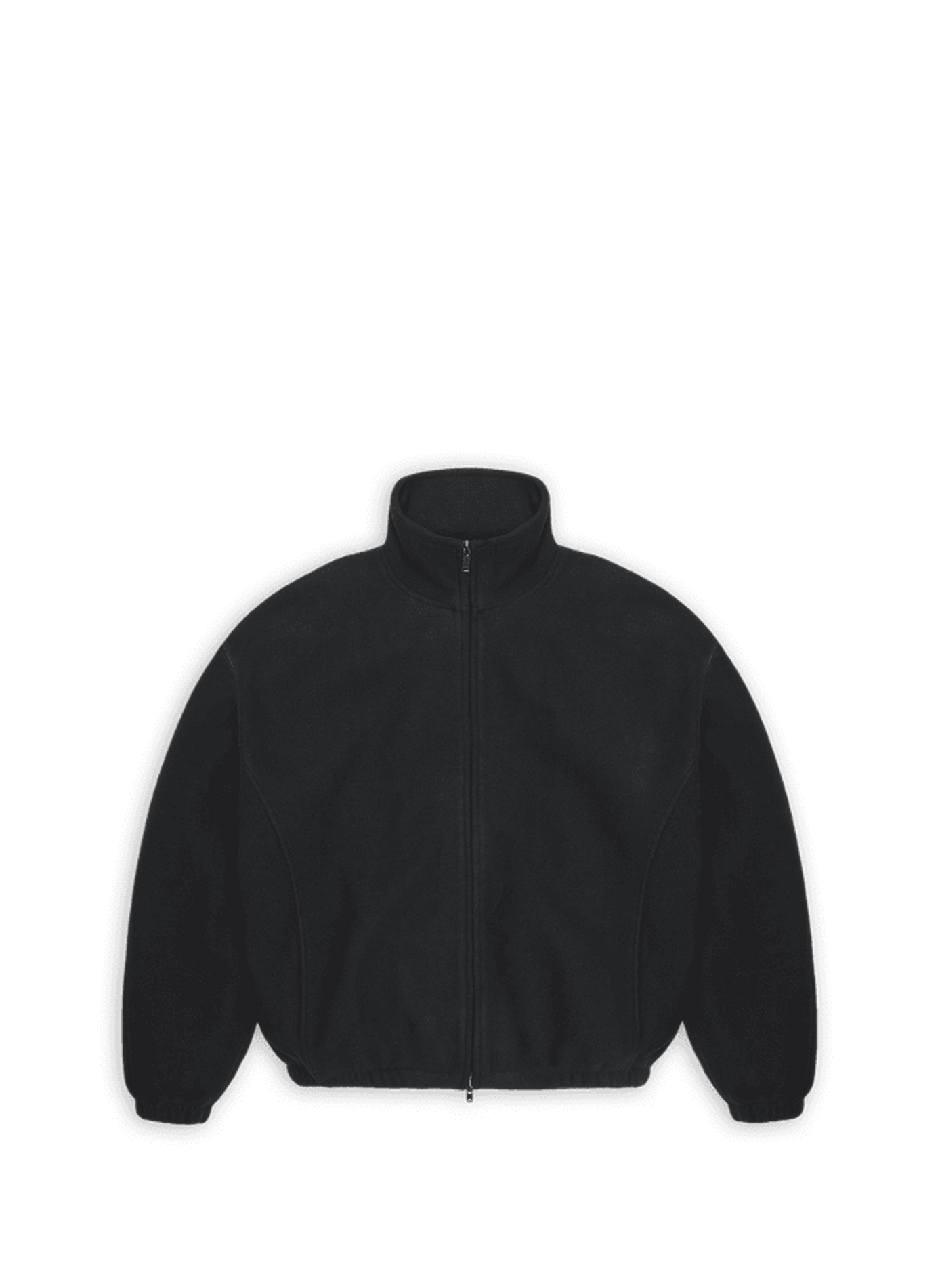 Chaqueta con cuello alto Cremallera Fleece RAINS Negro