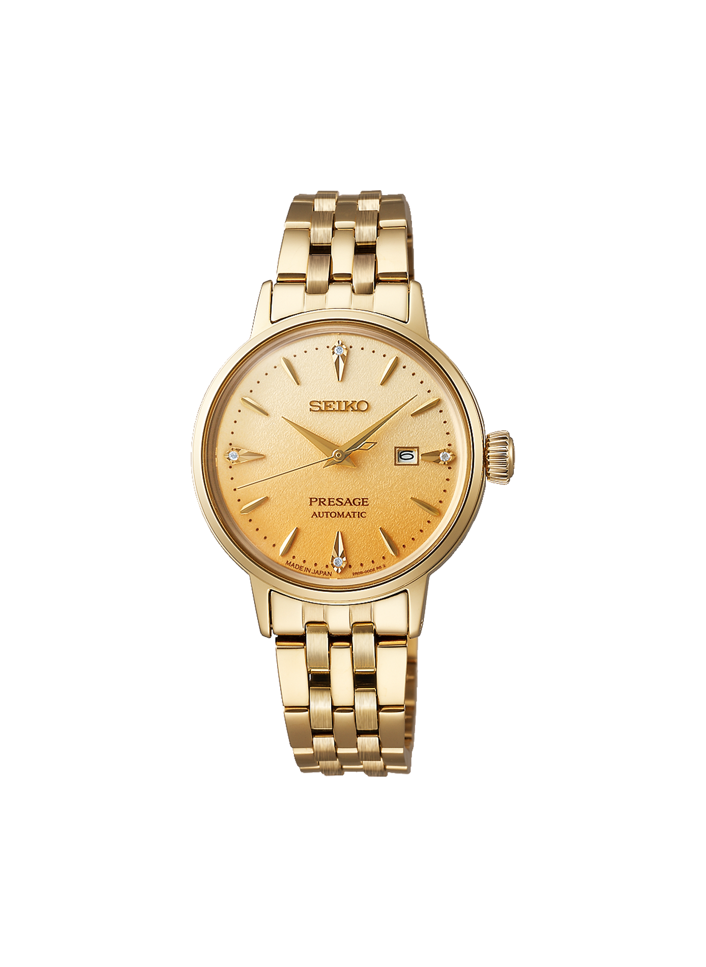 Montre automatique Presage en acier inoxydable SEIKO Doré