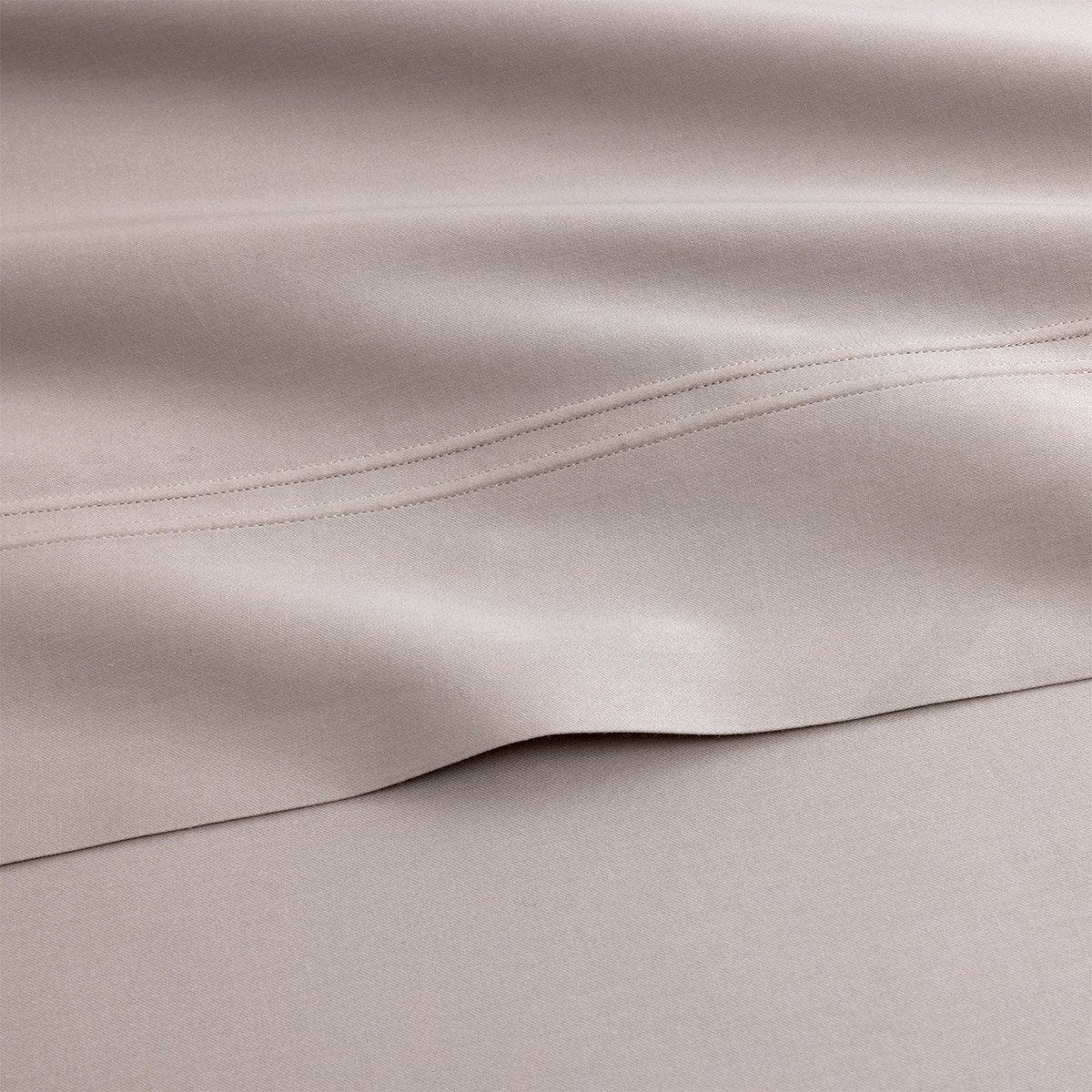 Drap plat en satin, triomphe YVES DELORME Gris