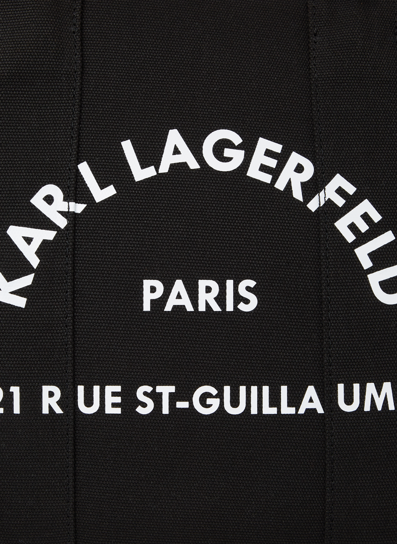 Cotton tote bag KARL LAGERFELD Black