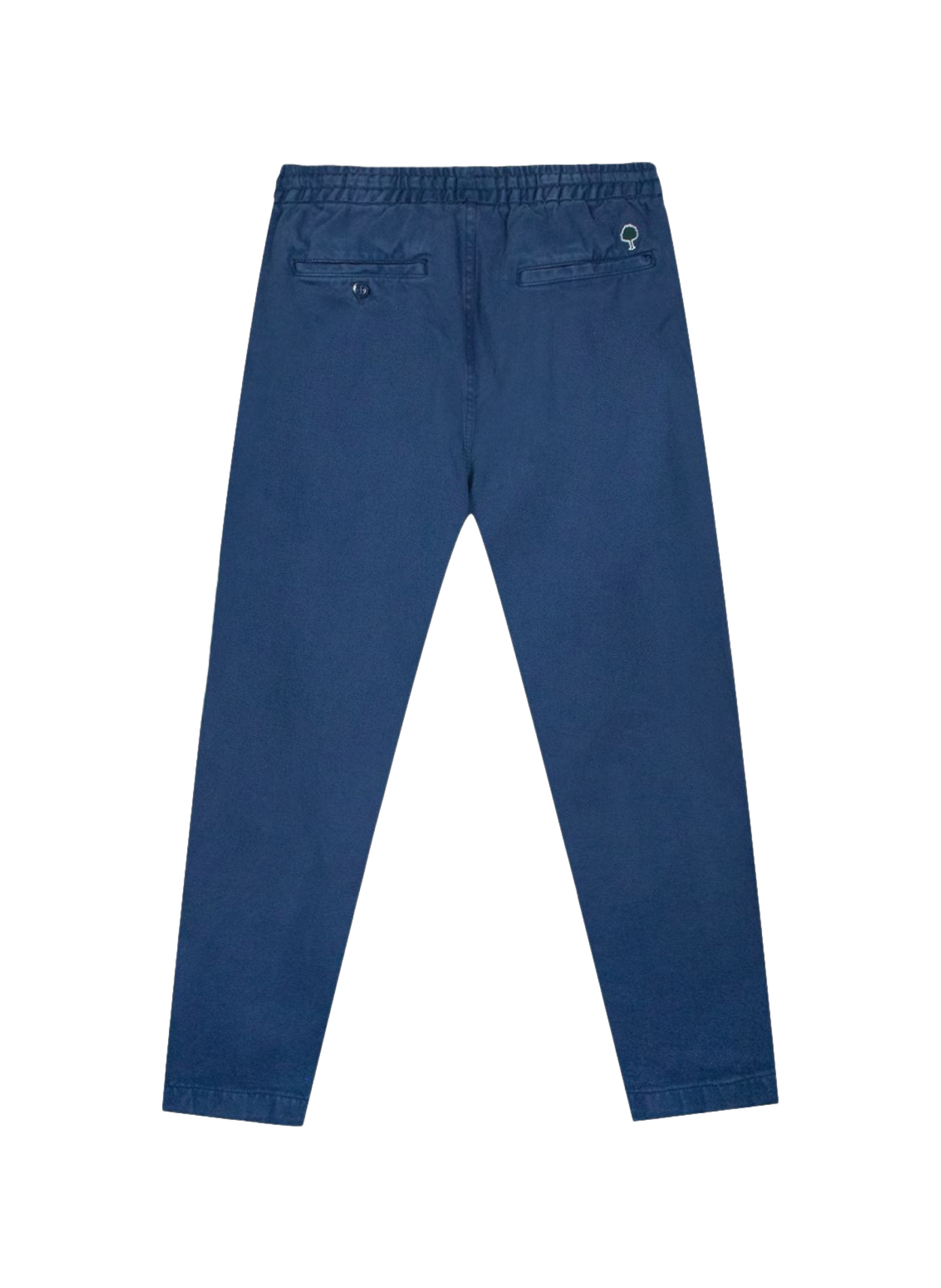 Pantalon chino à taille élastiquée en coton FAGUO Bleu