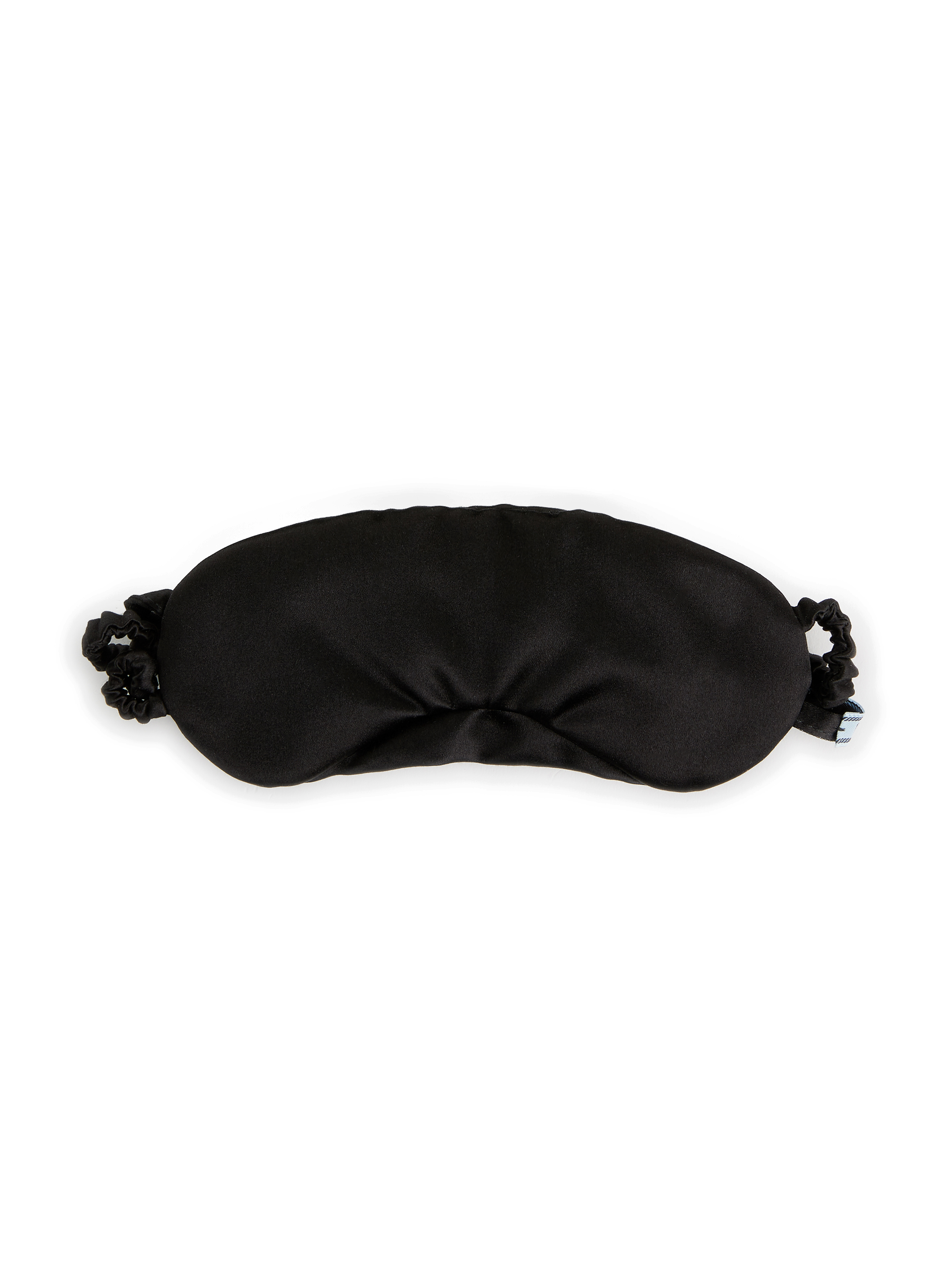 PRADA Masque pour les yeux en soie mélangée Noir