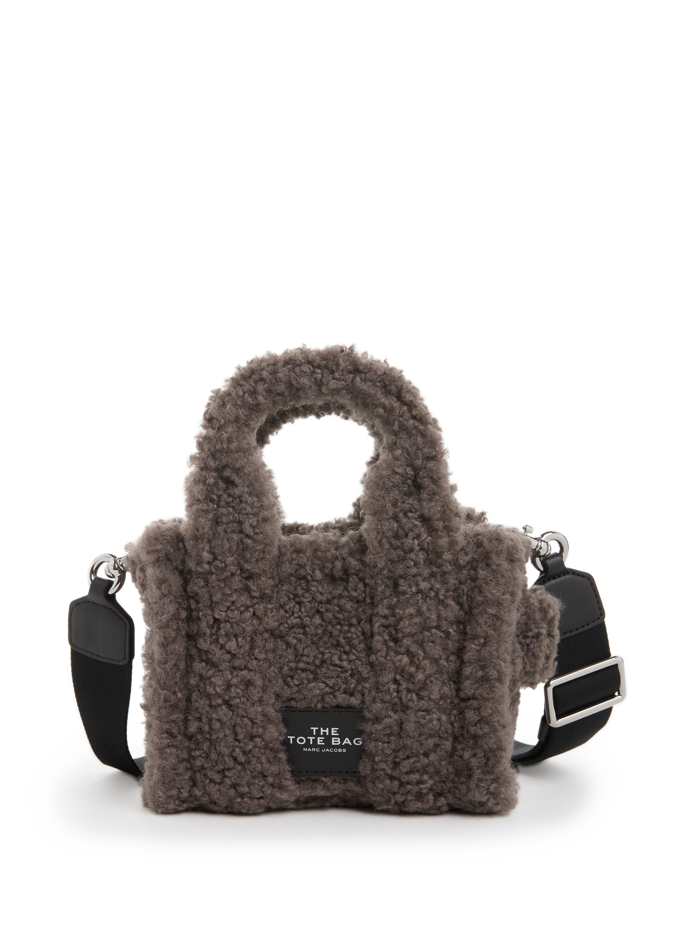 Mini tote bag en shearling MARC JACOBS Gris