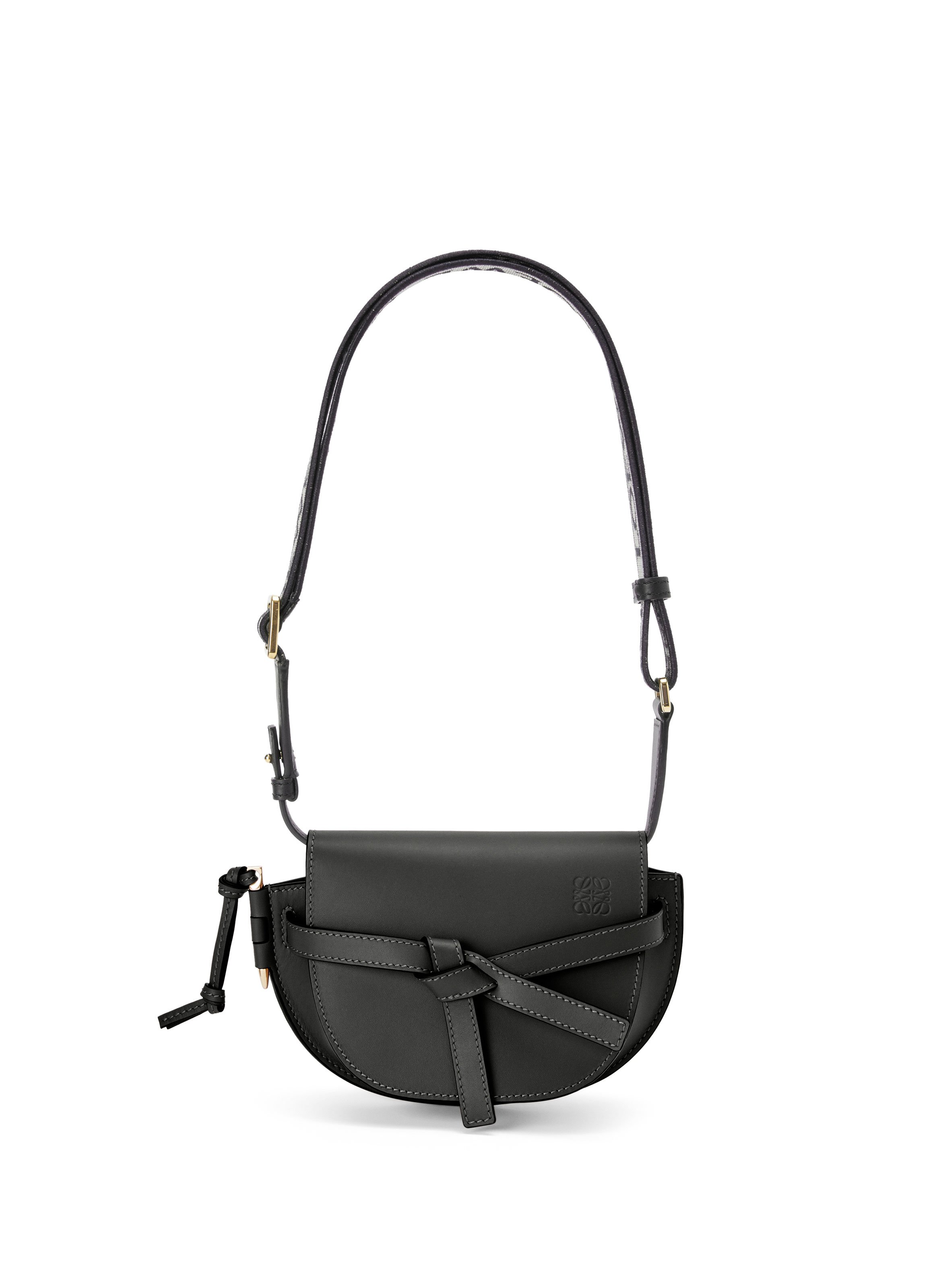 Mini Gate Dual leather shoulder bag LOEWE Black