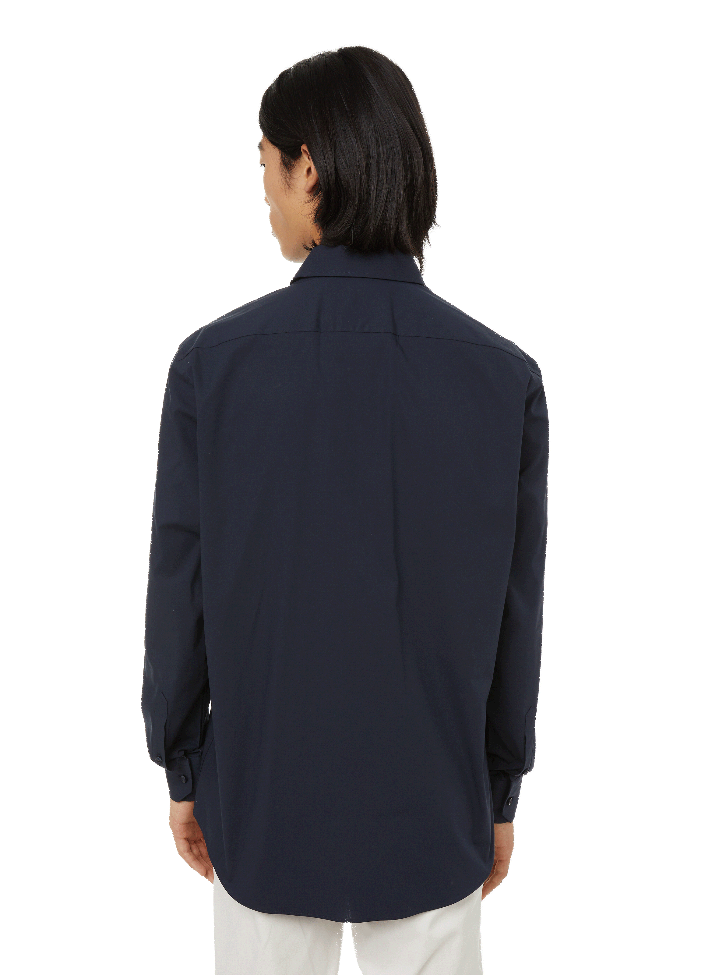 Chemise en popeline de coton BOSS Bleu