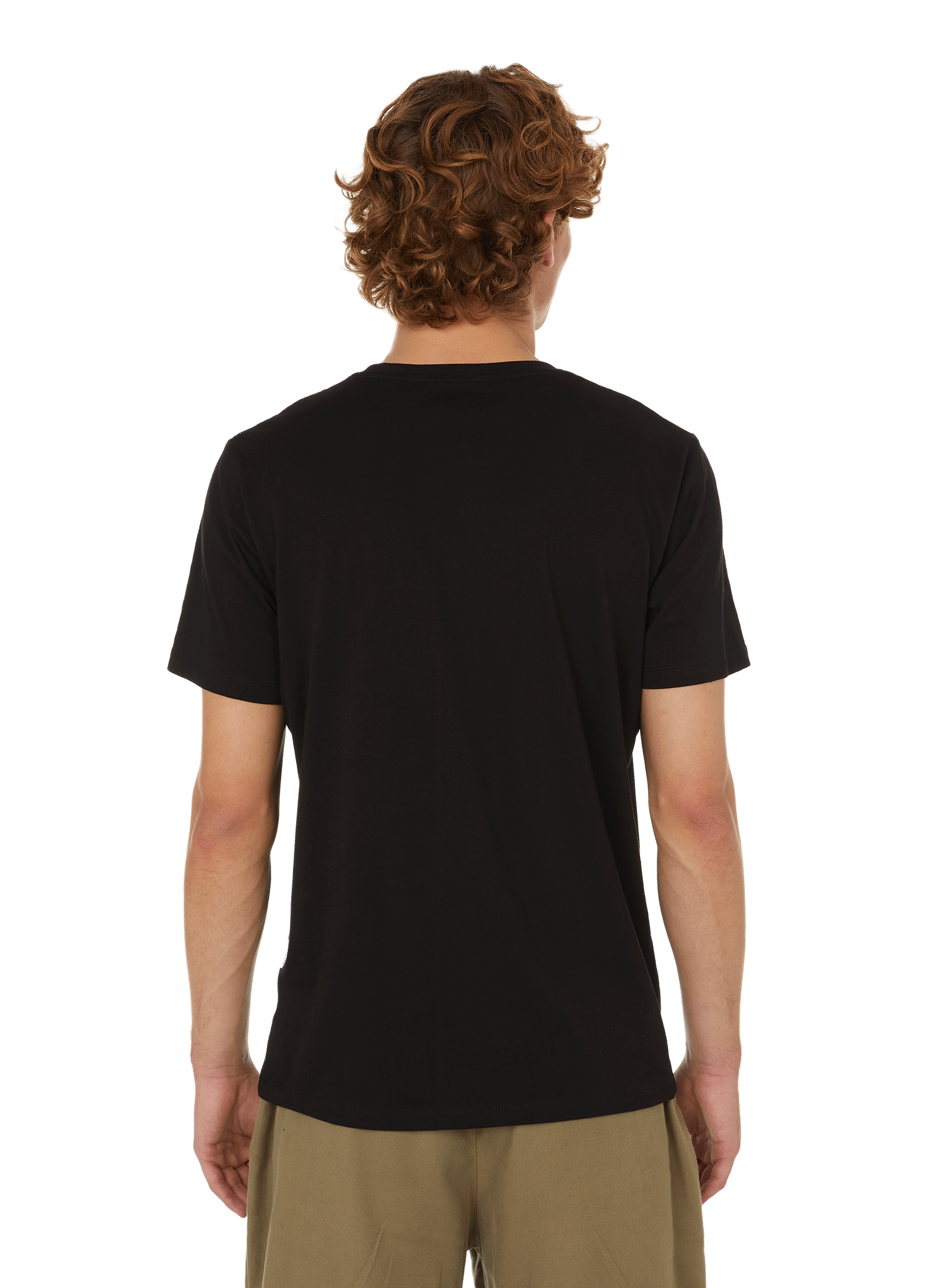 Cotton T-shirt SELECTED Black