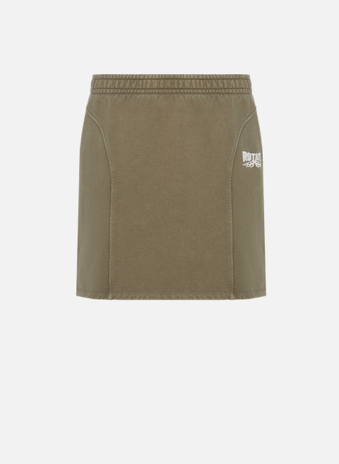 Short cotton skirt GrayROTATE 