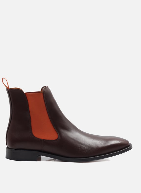 Chelsea boots cuir lisse Marron by JULES & JENN JULES & JENN Chelsea boots cuir lisse Marron